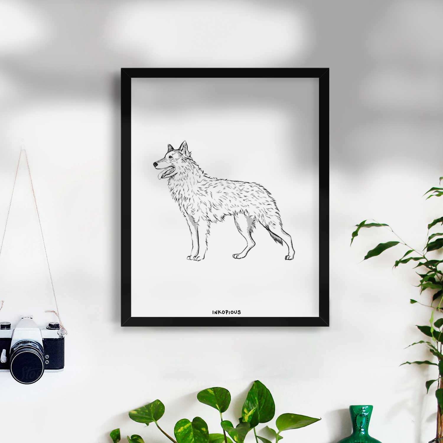 Halftone Mudi Art Print