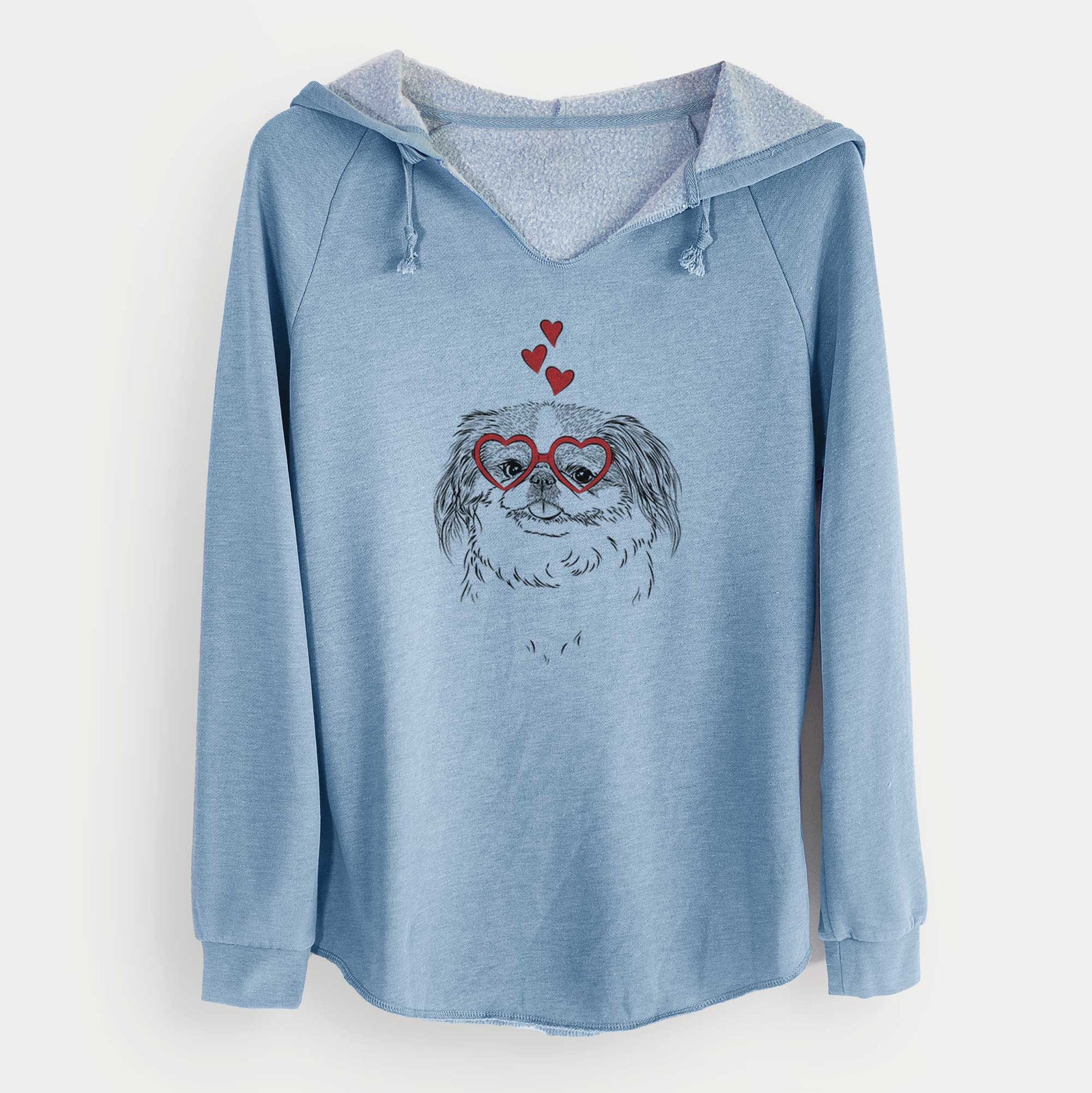 Valentine Abra Bean the Pekingese - Cali Wave Hooded Sweatshirt