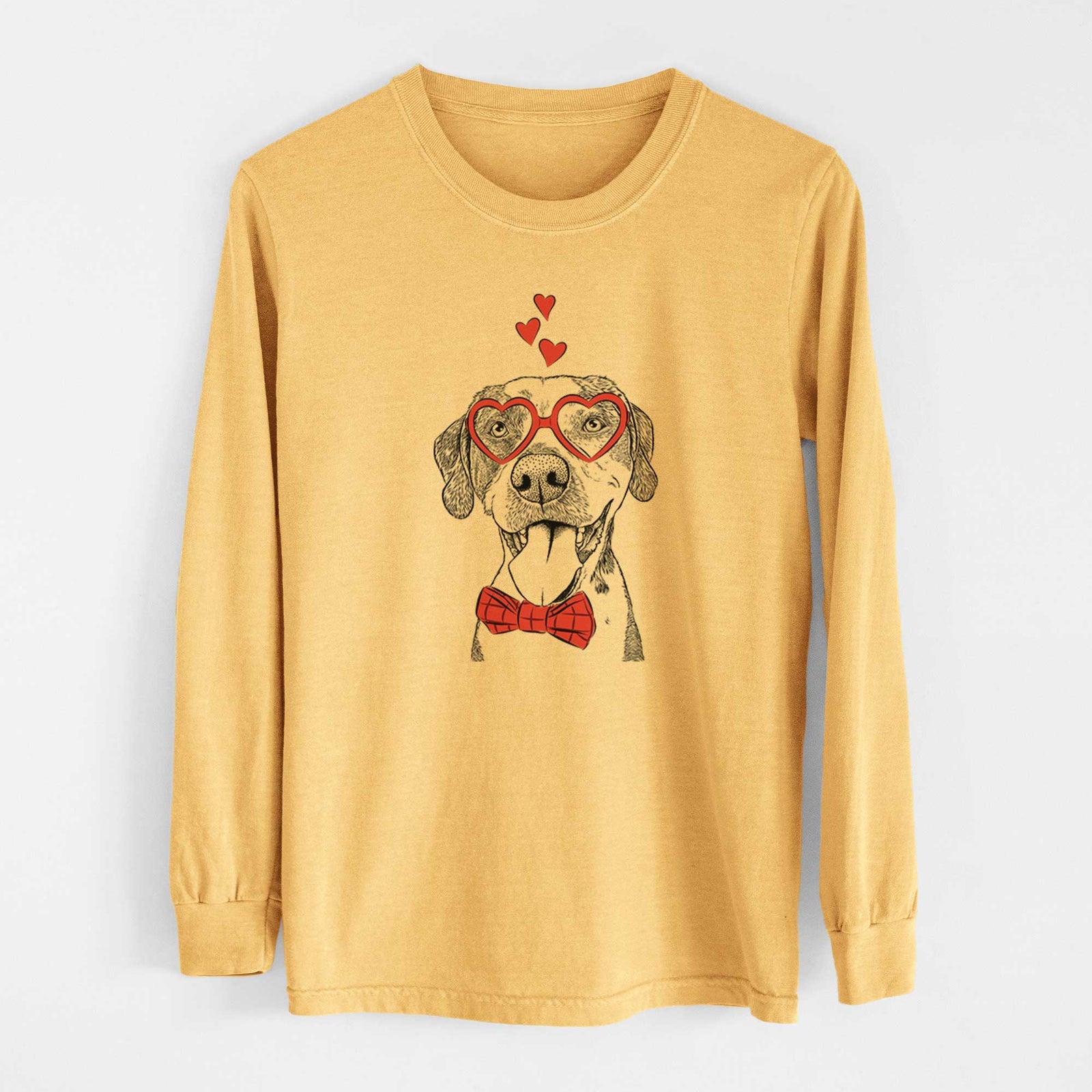 Valentine Ace Boogie the Mixed Breed - Heavyweight 100% Cotton Long Sleeve