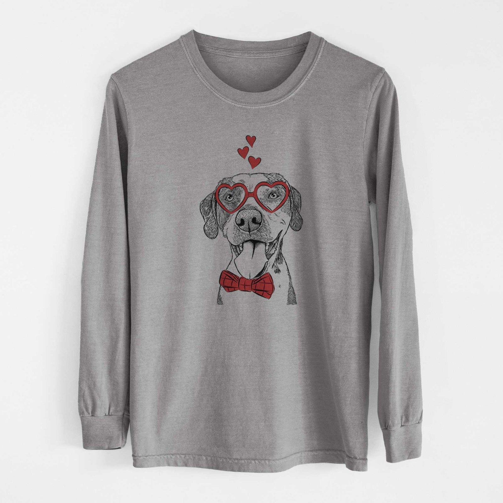 Valentine Ace Boogie the Mixed Breed - Heavyweight 100% Cotton Long Sleeve