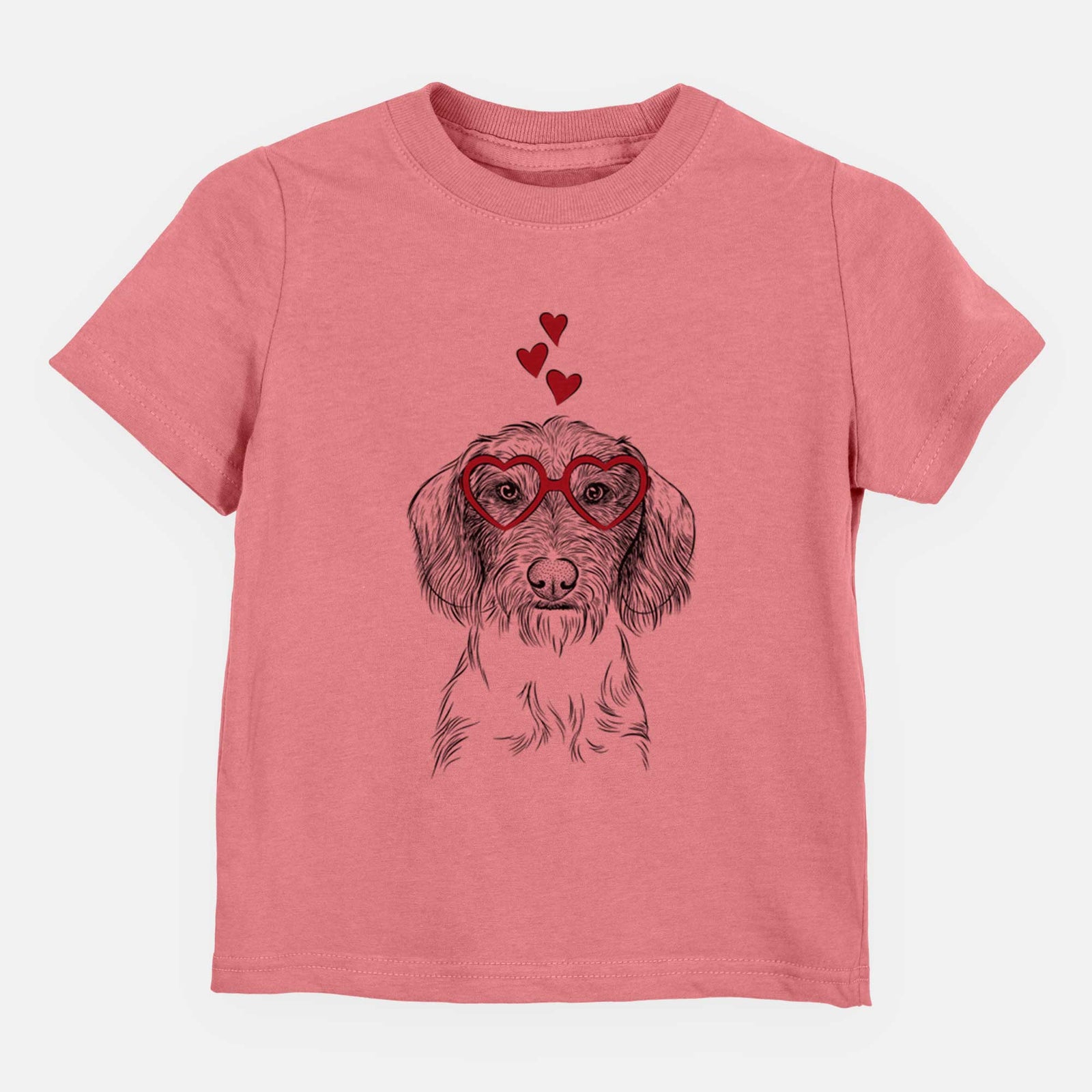 Valentine Almond the Wirehaired Dachshund - Kids/Youth/Toddler Shirt