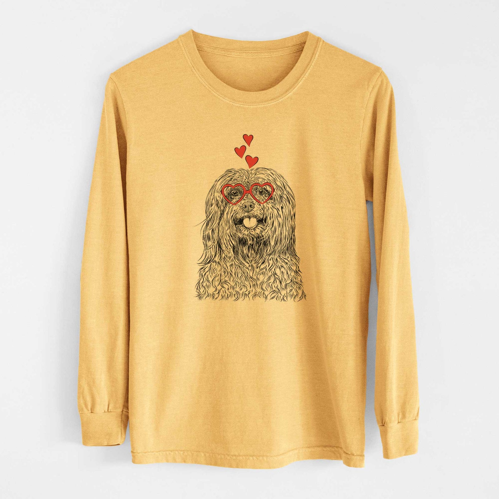Valentine Annie the Mixed Breed - Heavyweight 100% Cotton Long Sleeve