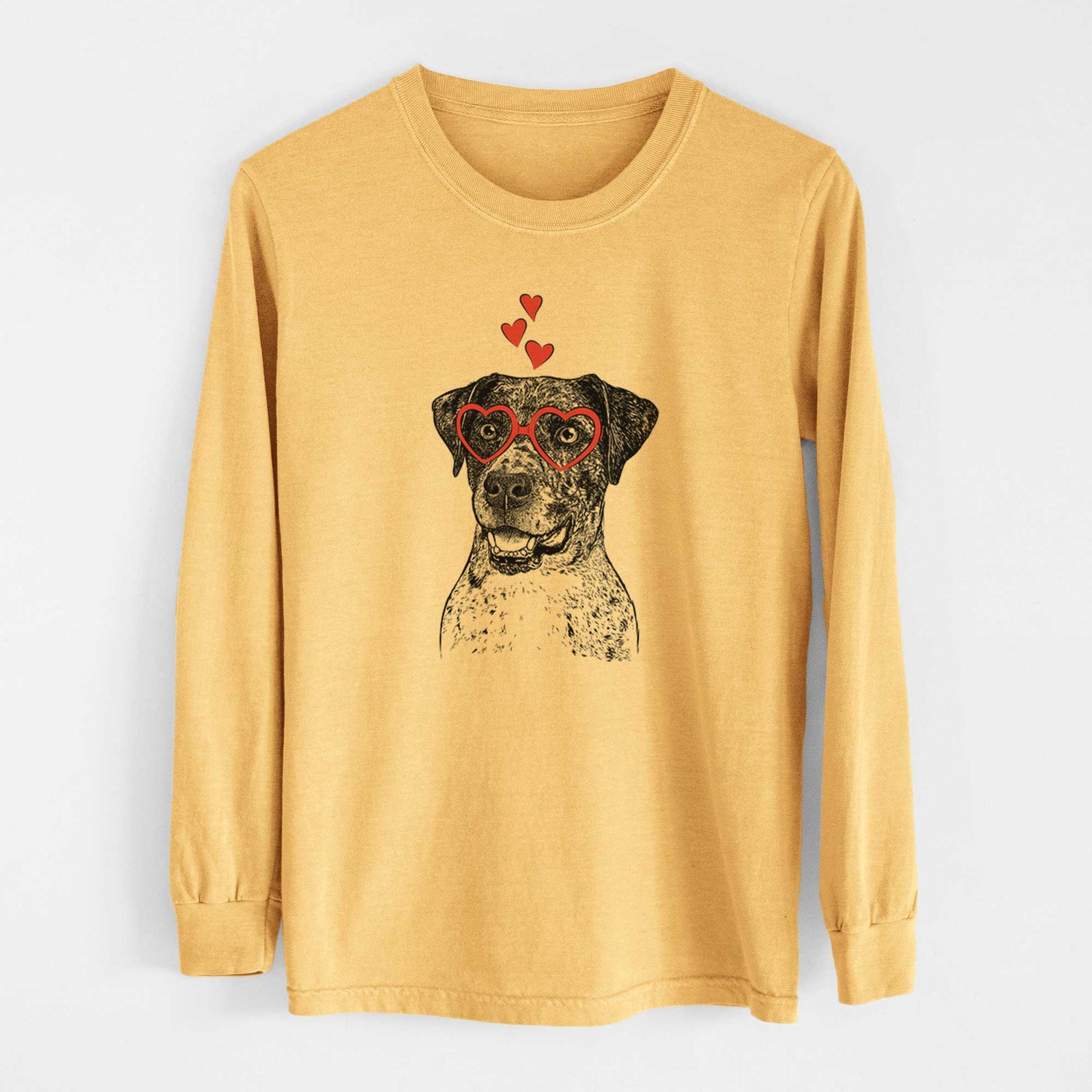 Valentine Argos the Catahoula - Heavyweight 100% Cotton Long Sleeve