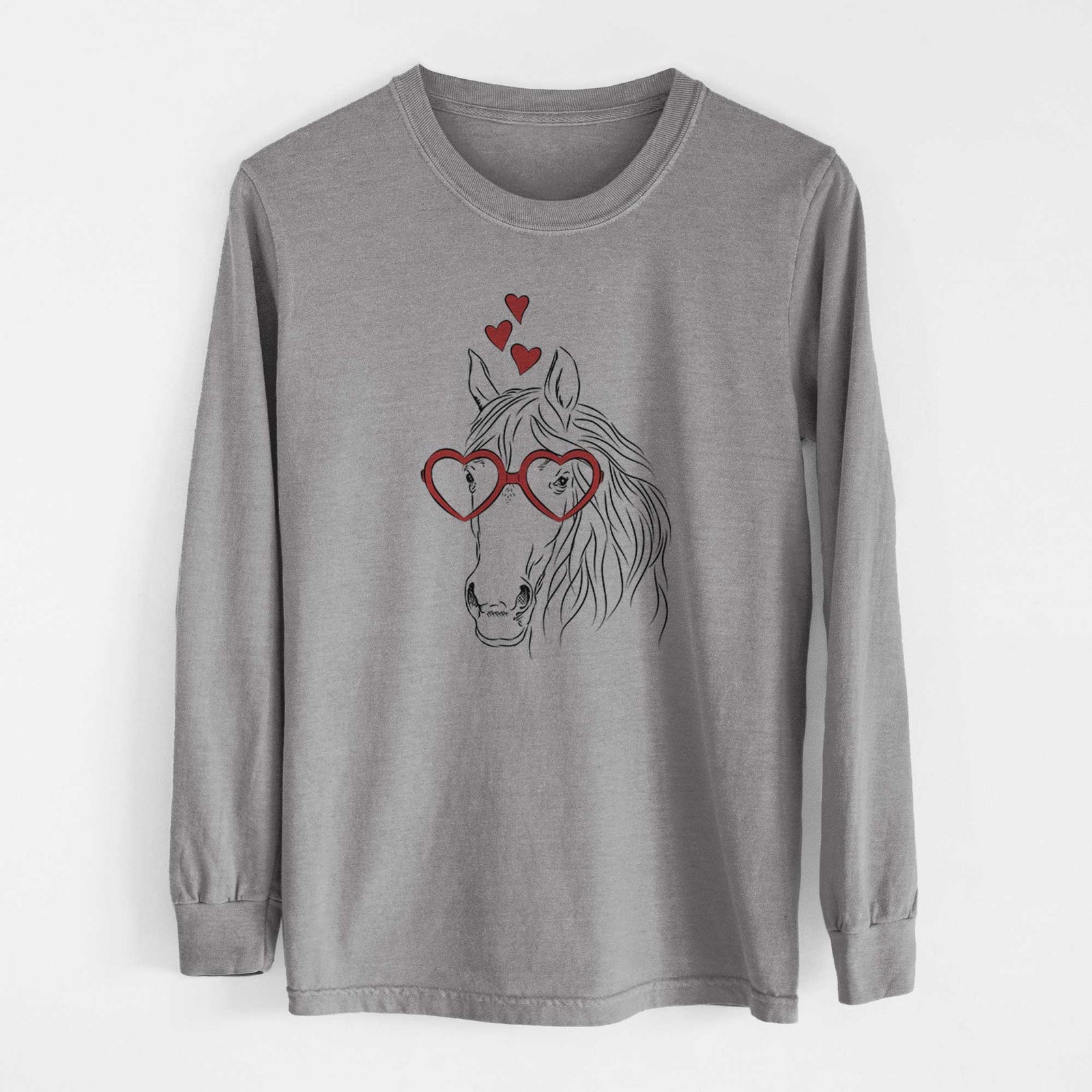 Valentine Aria the Horse - Heavyweight 100% Cotton Long Sleeve