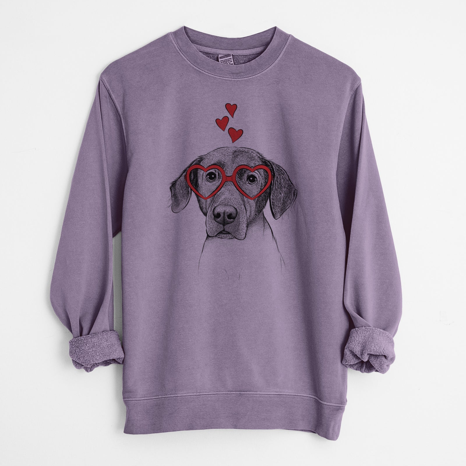 Valentine Baldwin the Mixed Breed - Unisex Pigment Dyed Crew Sweatshirt