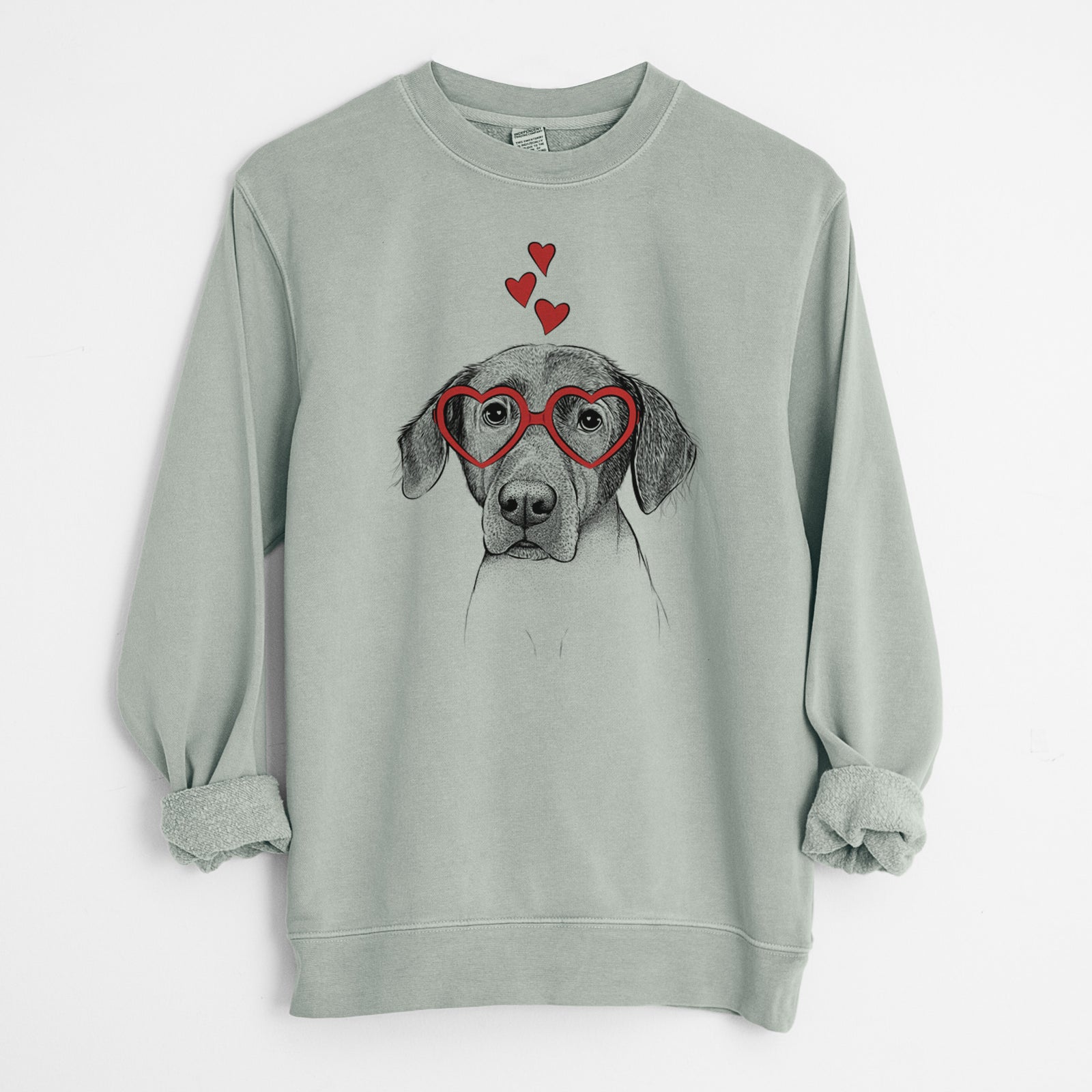 Valentine Baldwin the Mixed Breed - Unisex Pigment Dyed Crew Sweatshirt
