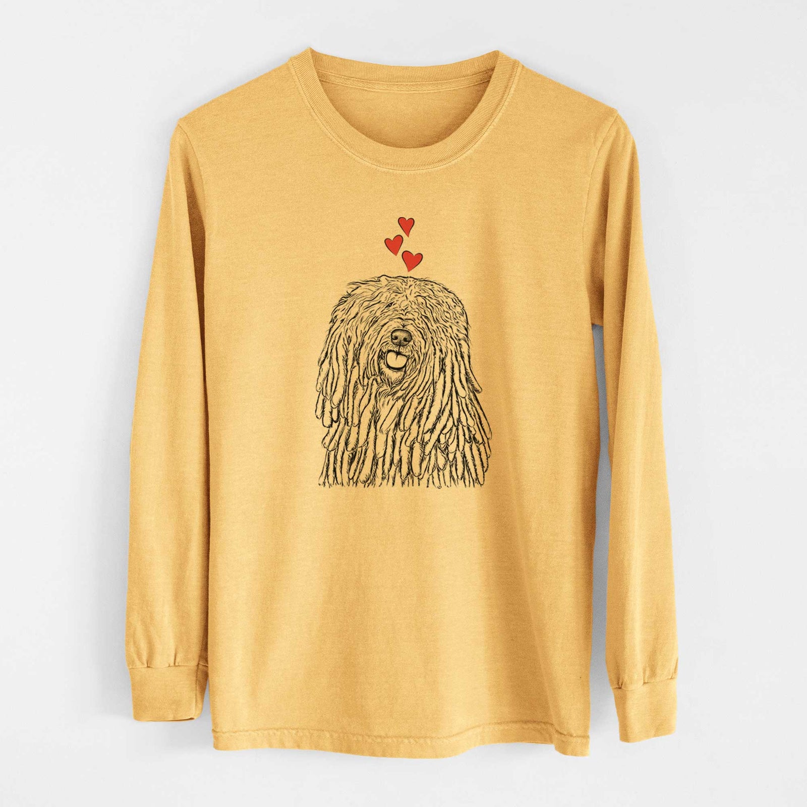 Valentine Barry the Komondor - Heavyweight 100% Cotton Long Sleeve