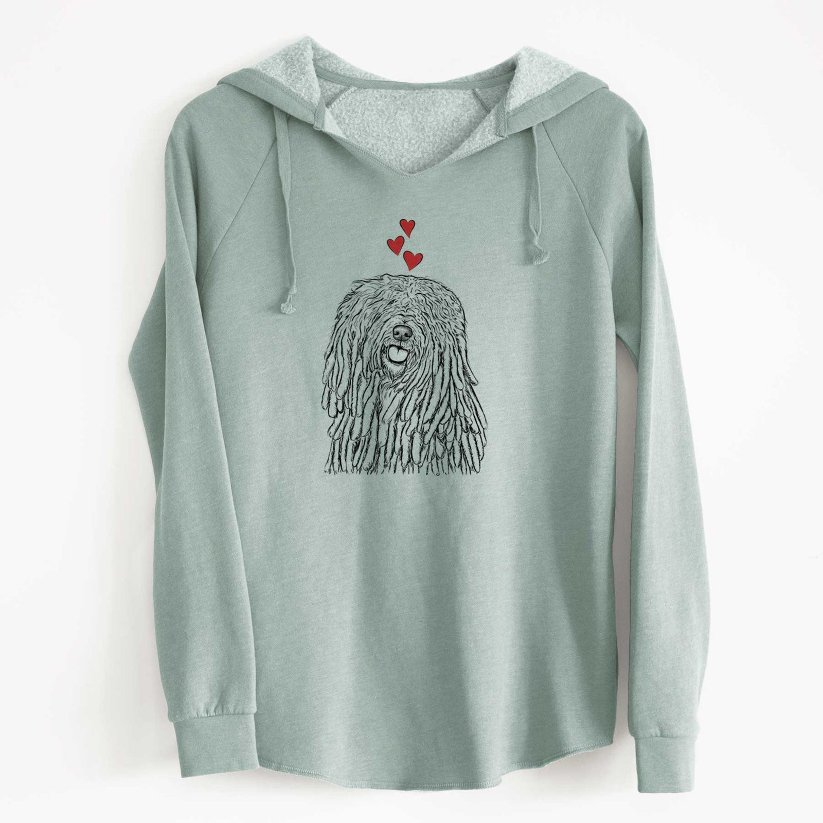 Valentine Barry the Komondor - Cali Wave Hooded Sweatshirt