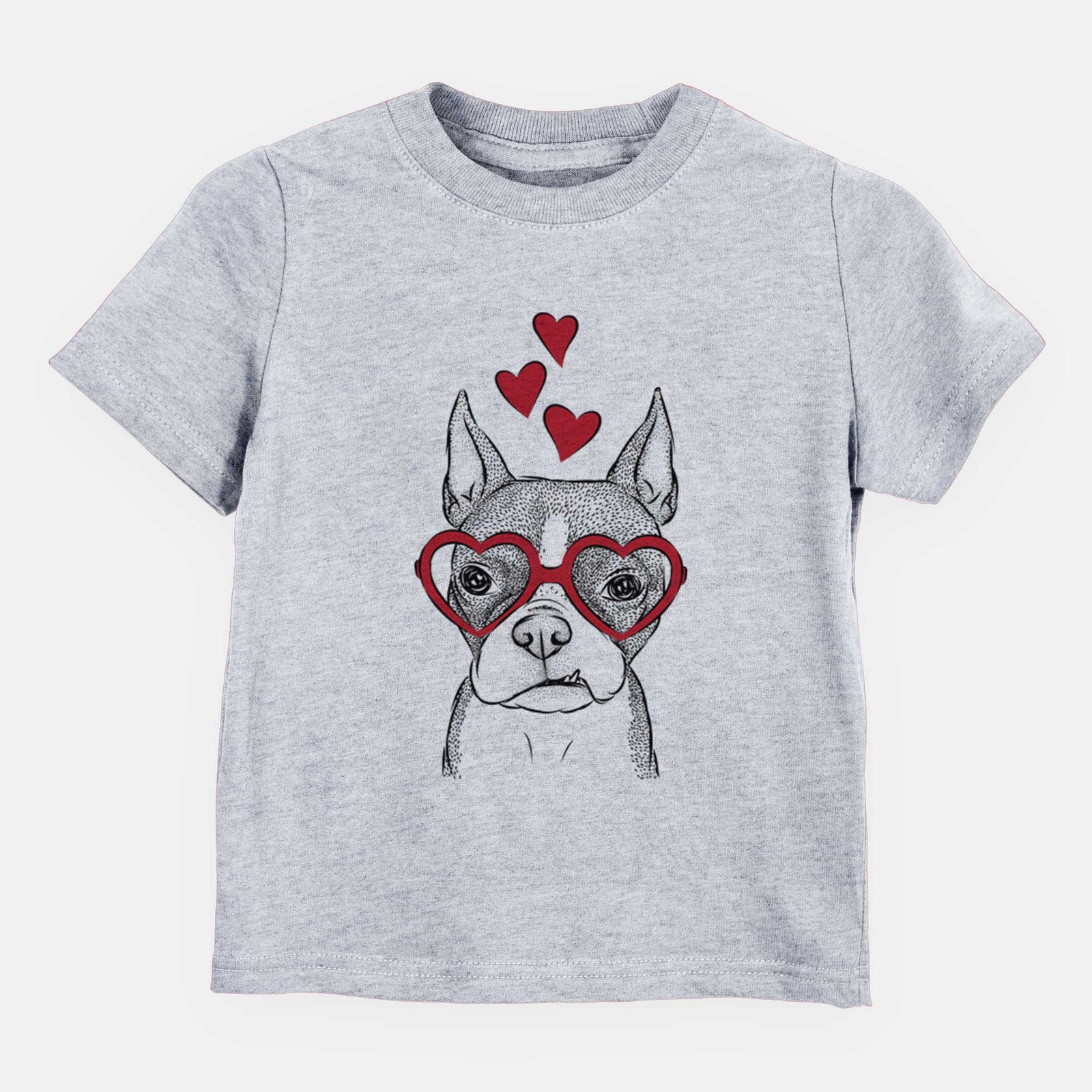 Valentine Bean the Boston Terrier - Kids/Youth/Toddler Shirt