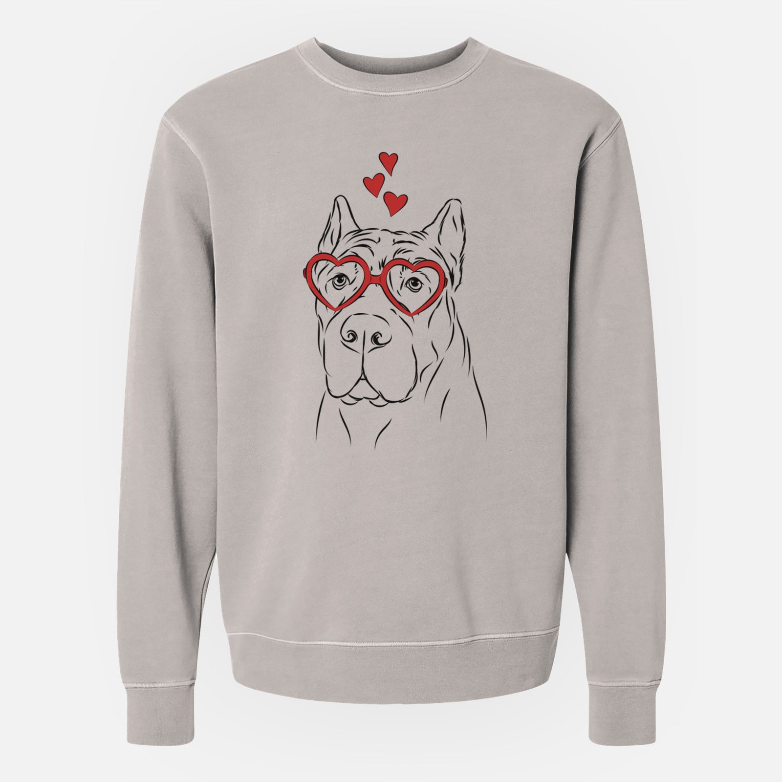 Valentine Bearson the Cane Corso - Unisex Pigment Dyed Crew Sweatshirt