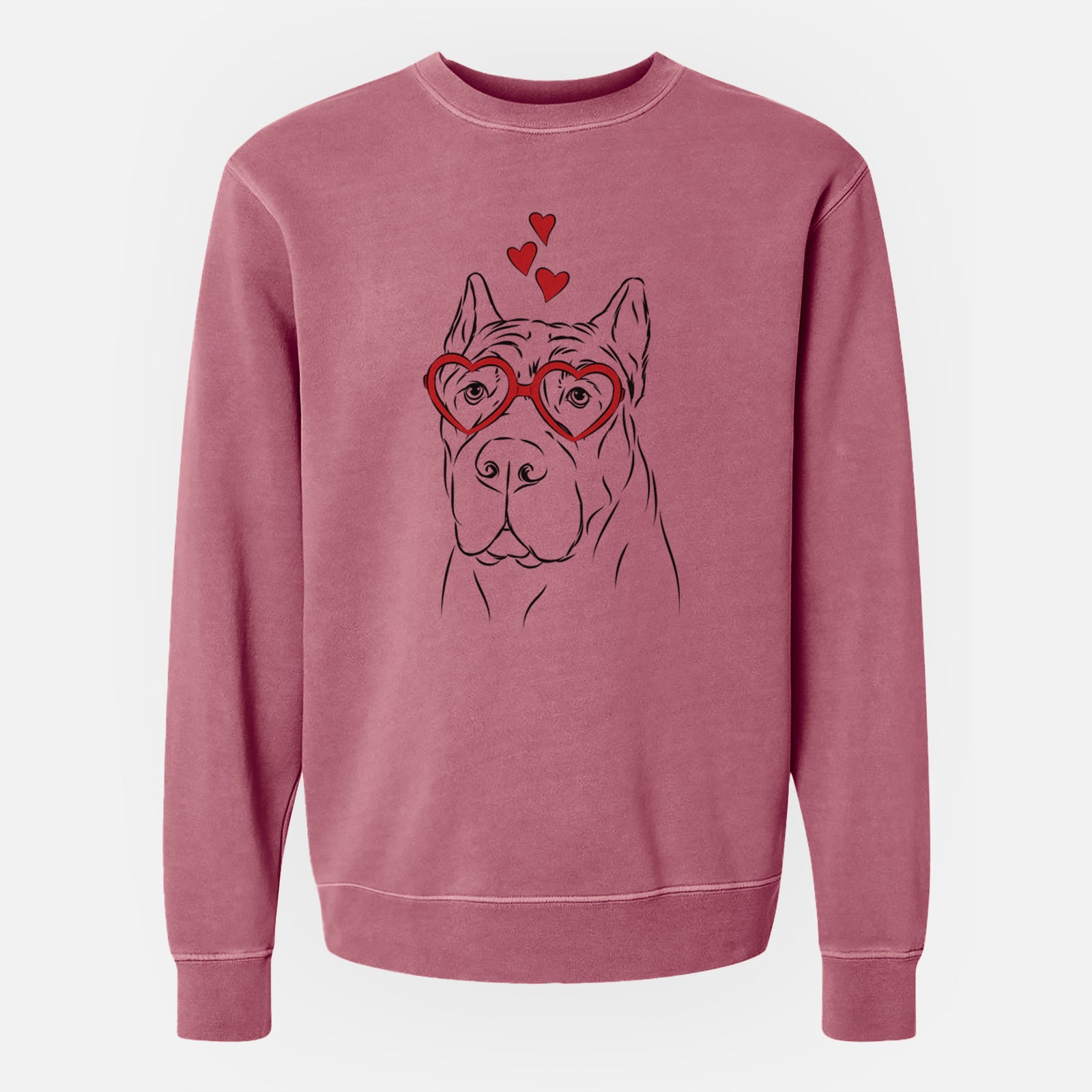 Valentine Bearson the Cane Corso - Unisex Pigment Dyed Crew Sweatshirt