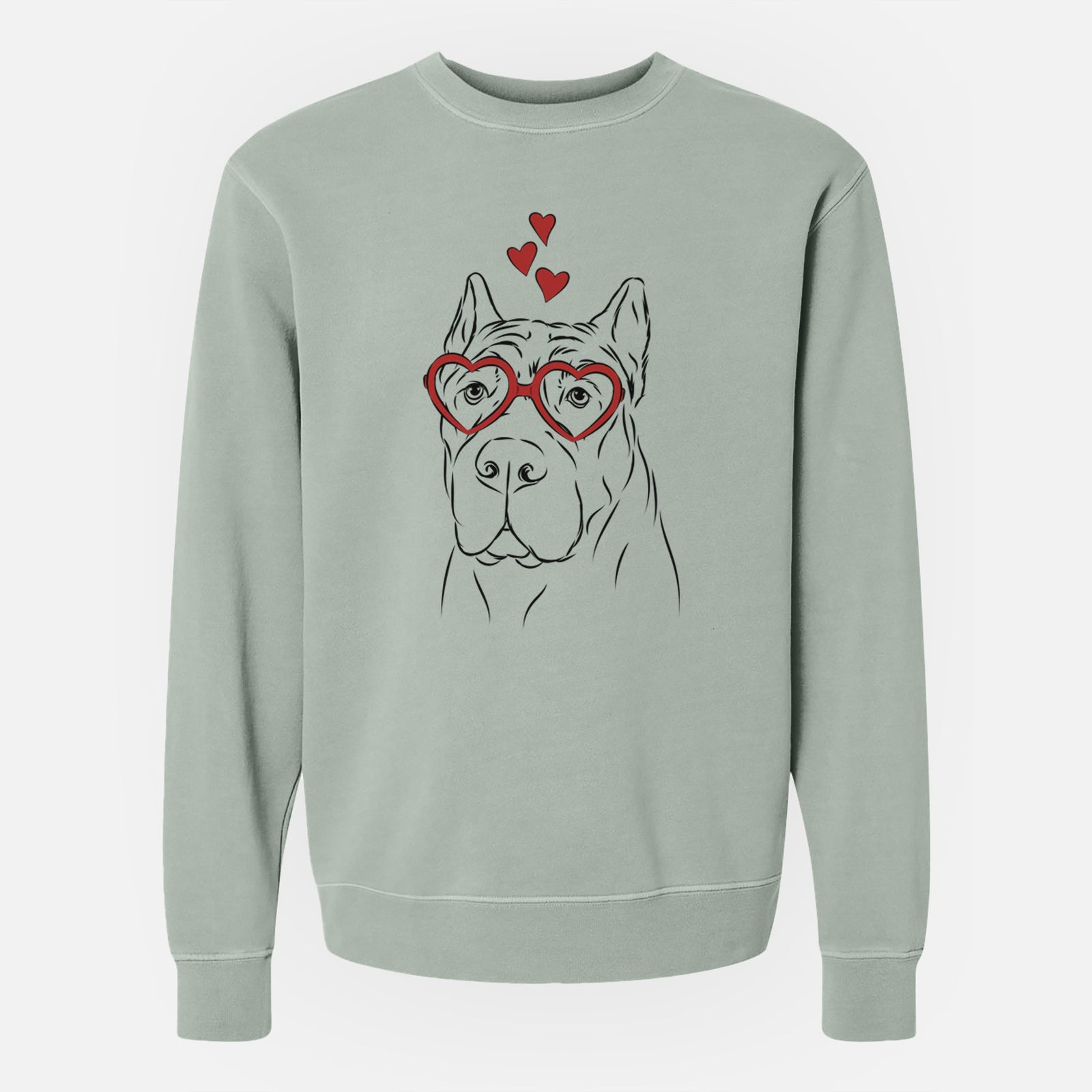 Valentine Bearson the Cane Corso - Unisex Pigment Dyed Crew Sweatshirt