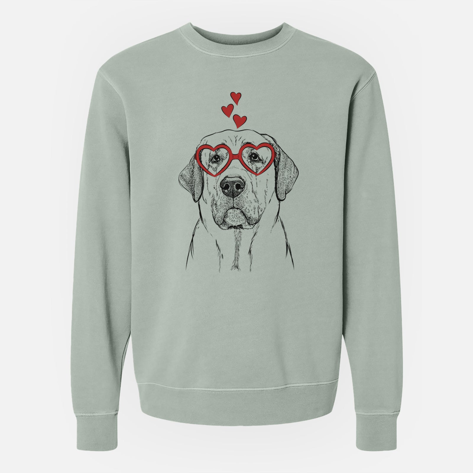 Valentine Beau the Broholmer - Unisex Pigment Dyed Crew Sweatshirt