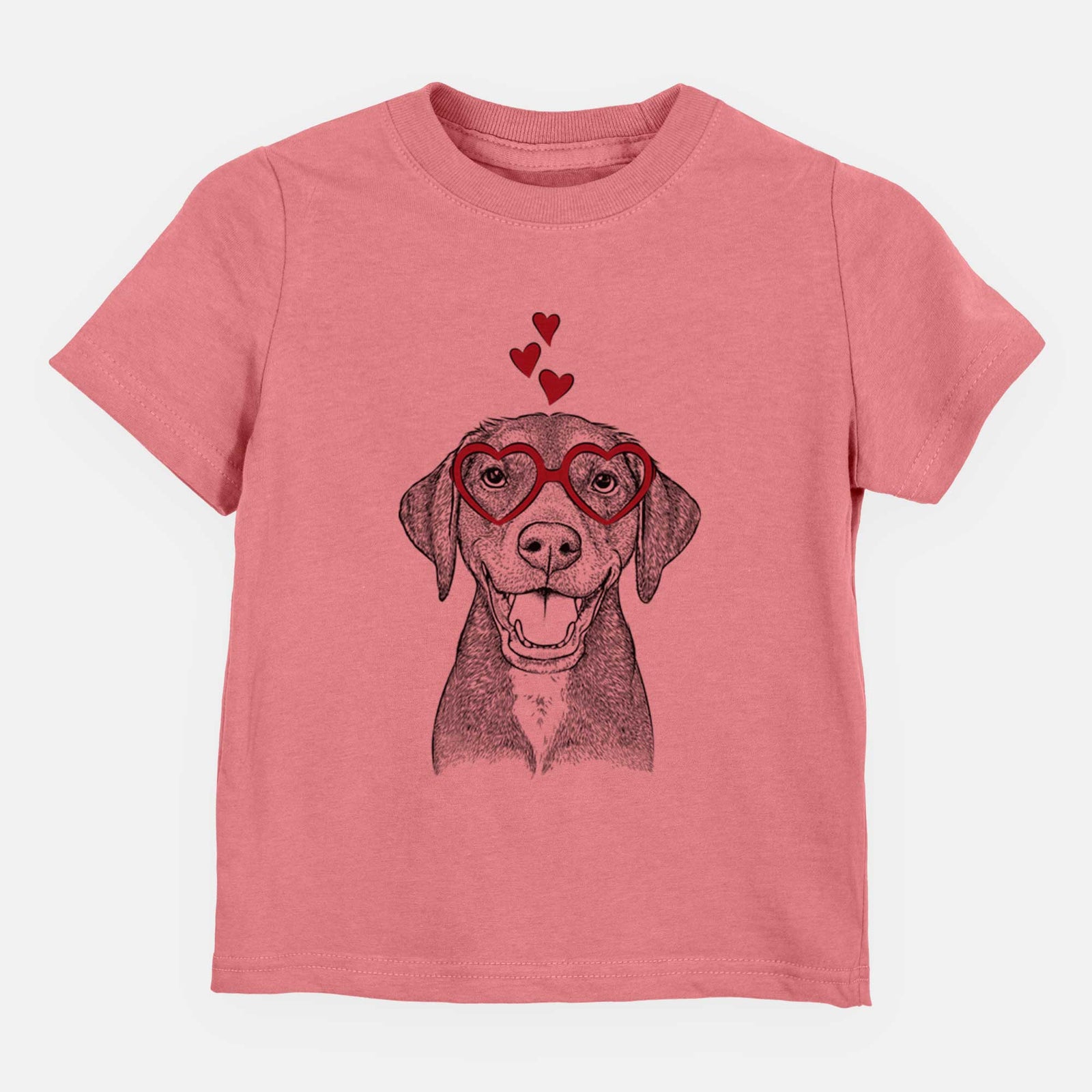 Valentine Beaver the Hound Mix - Kids/Youth/Toddler Shirt