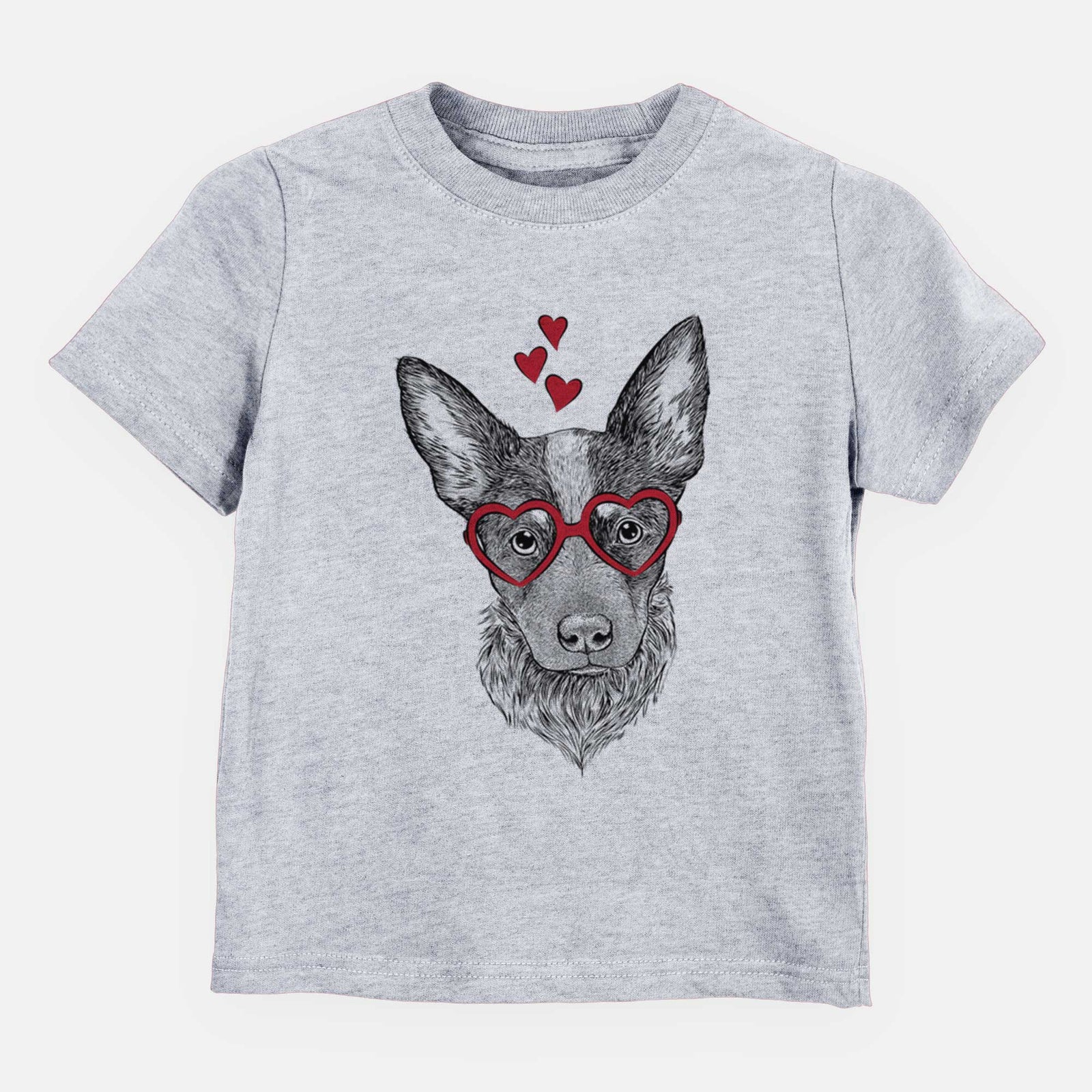 Valentine Bella the Blue Heeler Puppy - Kids/Youth/Toddler Shirt