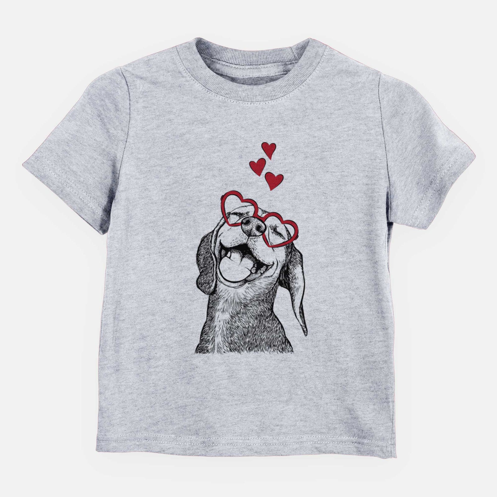 Valentine Belle the Hound Mix - Kids/Youth/Toddler Shirt