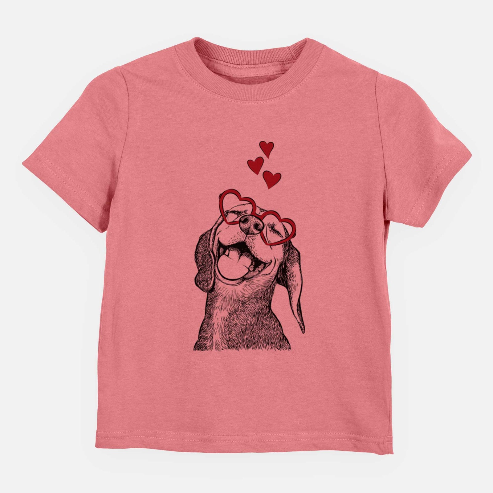 Valentine Belle the Hound Mix - Kids/Youth/Toddler Shirt