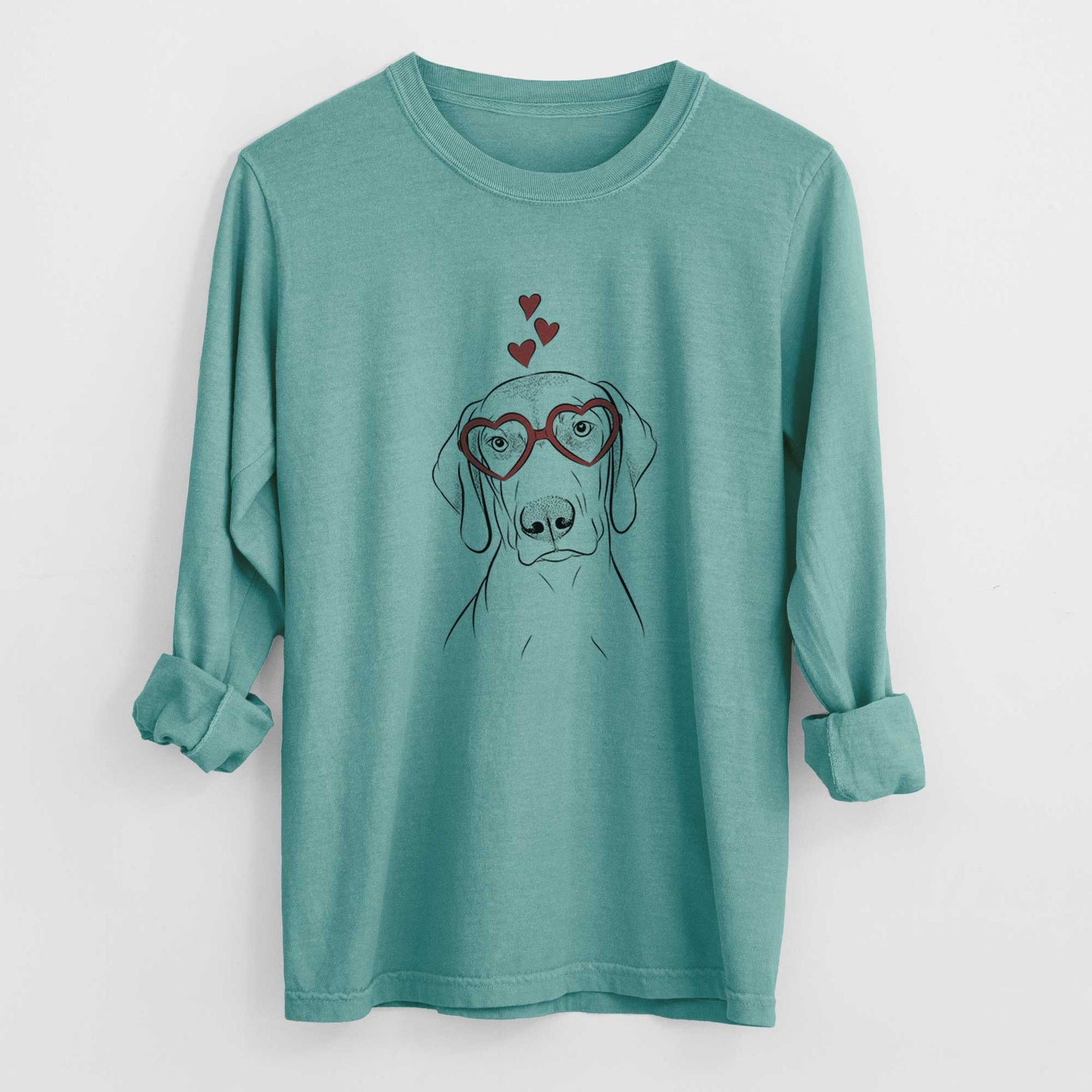 Valentine Benelli the Vizsla - Heavyweight 100% Cotton Long Sleeve