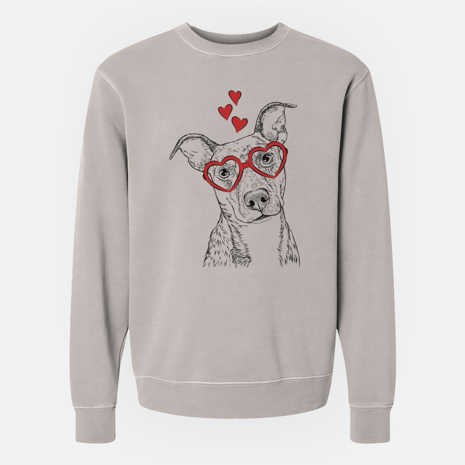 Valentine Bianca the Mixed Breed - Unisex Pigment Dyed Crew Sweatshirt