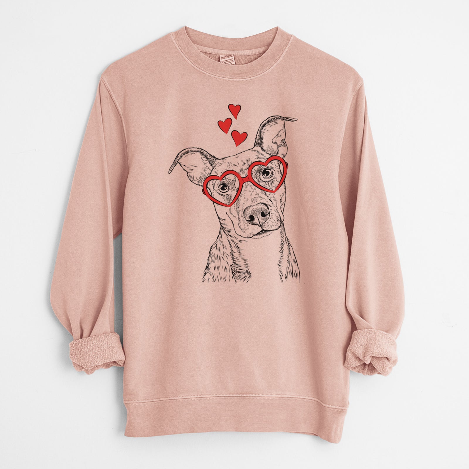Valentine Bianca the Mixed Breed - Unisex Pigment Dyed Crew Sweatshirt