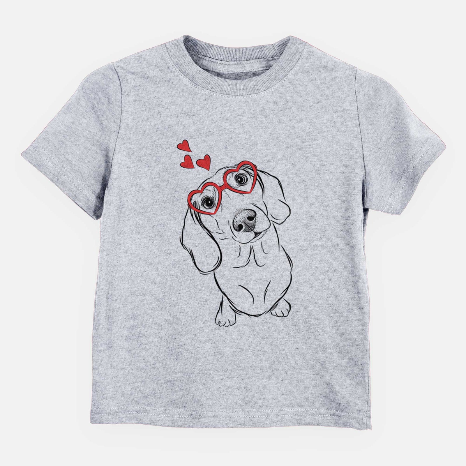 Valentine Bill the Dachshund - Kids/Youth/Toddler Shirt
