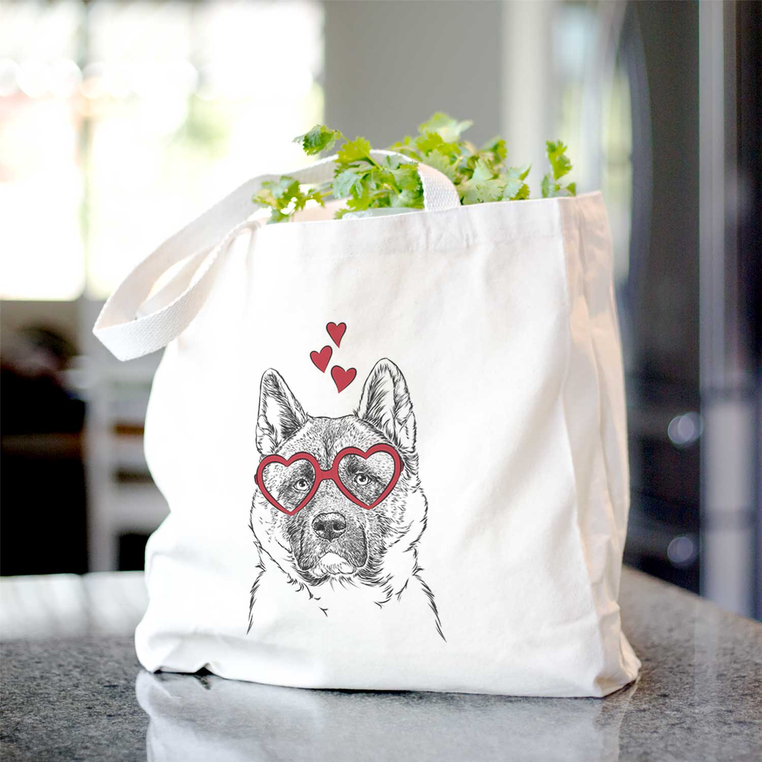 Bo the American Akita - Tote Bag