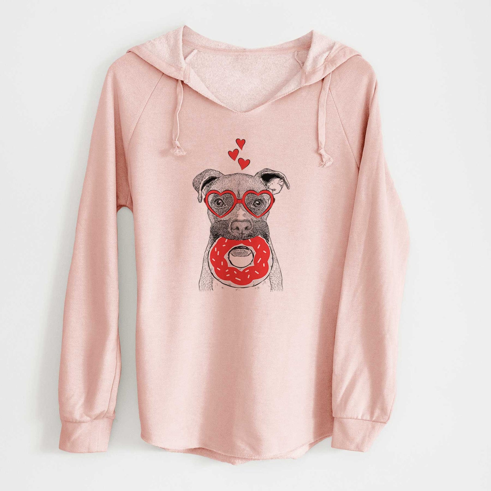 Valentine Bo the Boxer - Cali Wave Hooded Sweatshirt