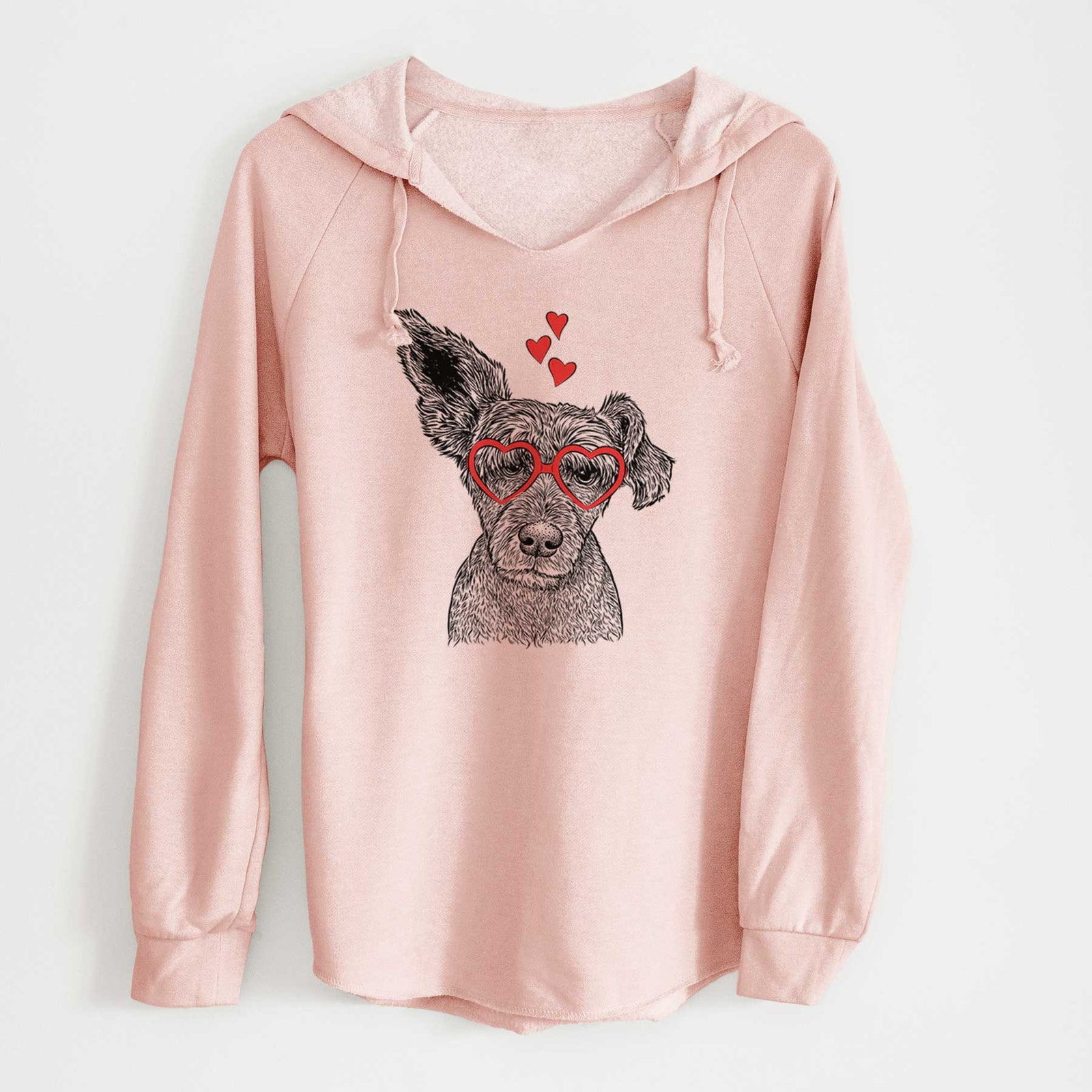 Valentine Boodles the Schnauzer Mix - Cali Wave Hooded Sweatshirt