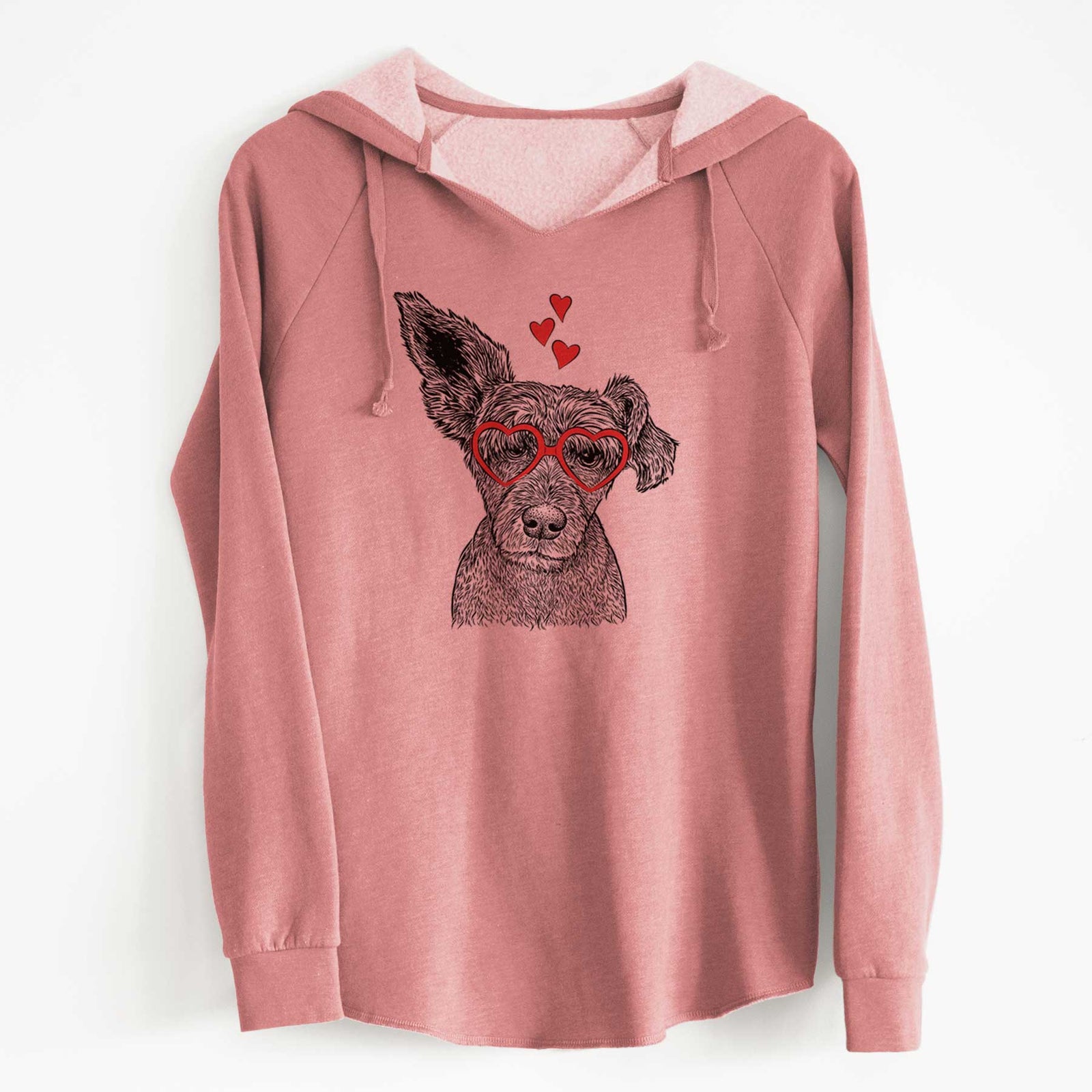 Valentine Boodles the Schnauzer Mix - Cali Wave Hooded Sweatshirt