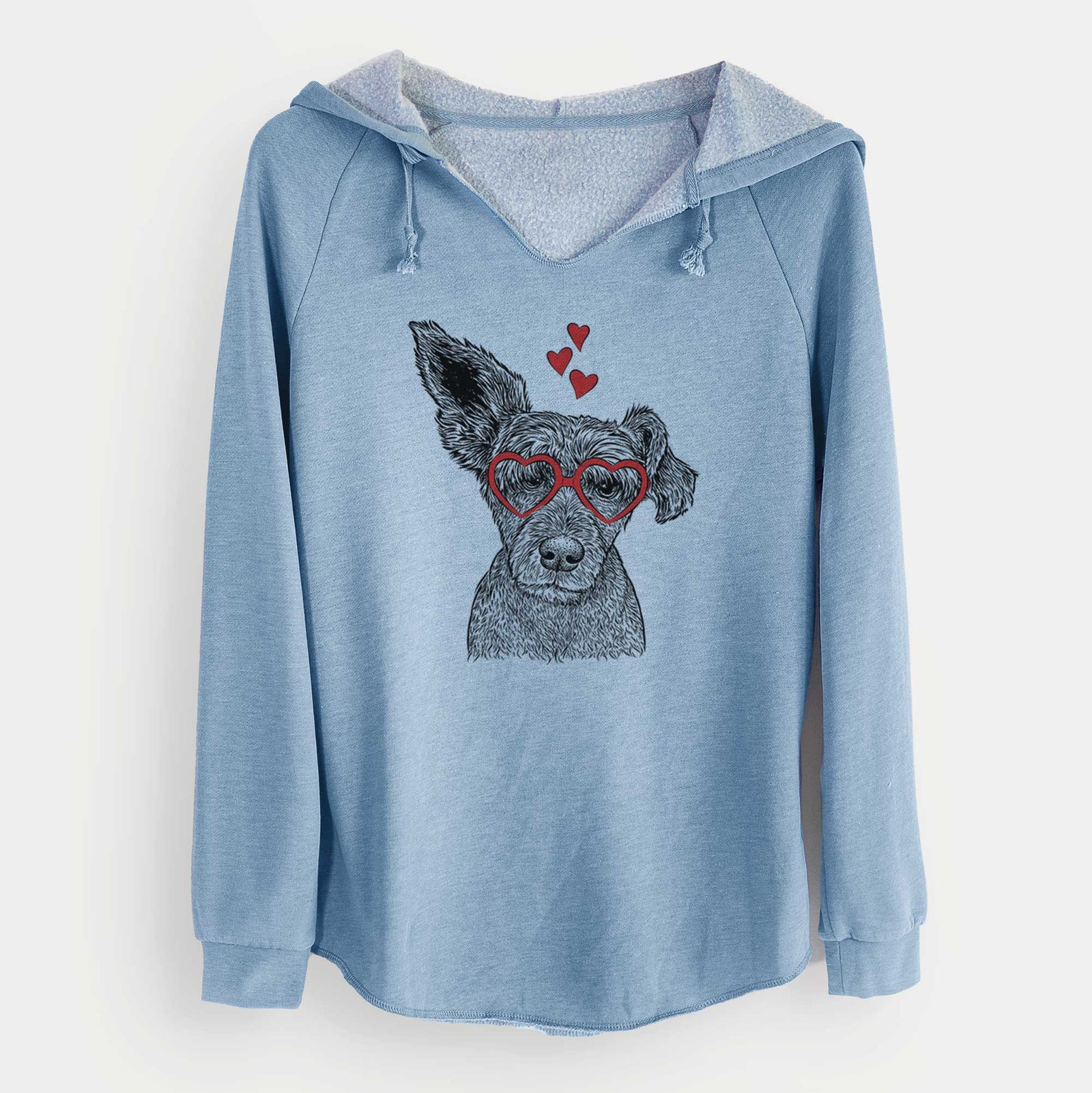 Valentine Boodles the Schnauzer Mix - Cali Wave Hooded Sweatshirt