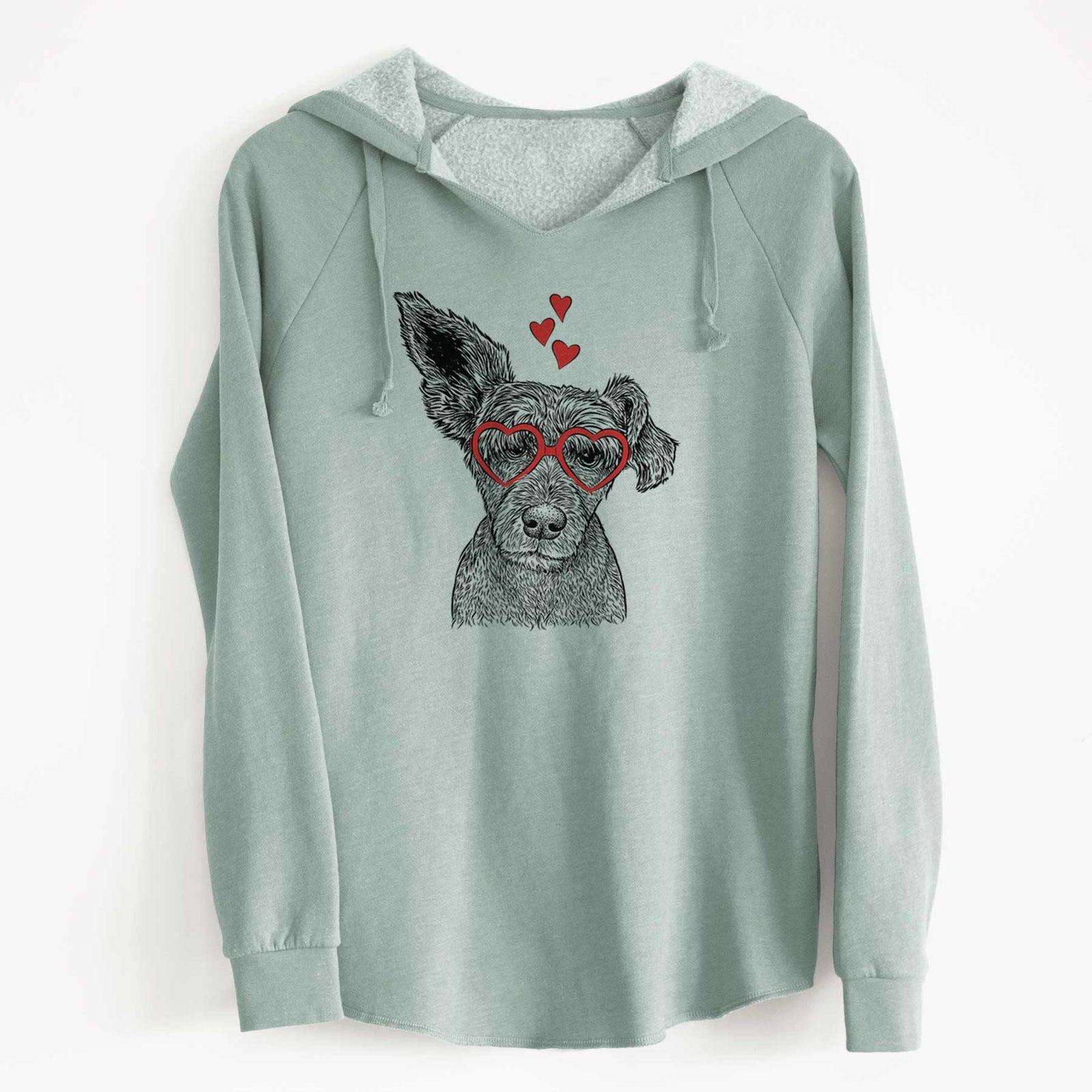 Valentine Boodles the Schnauzer Mix - Cali Wave Hooded Sweatshirt