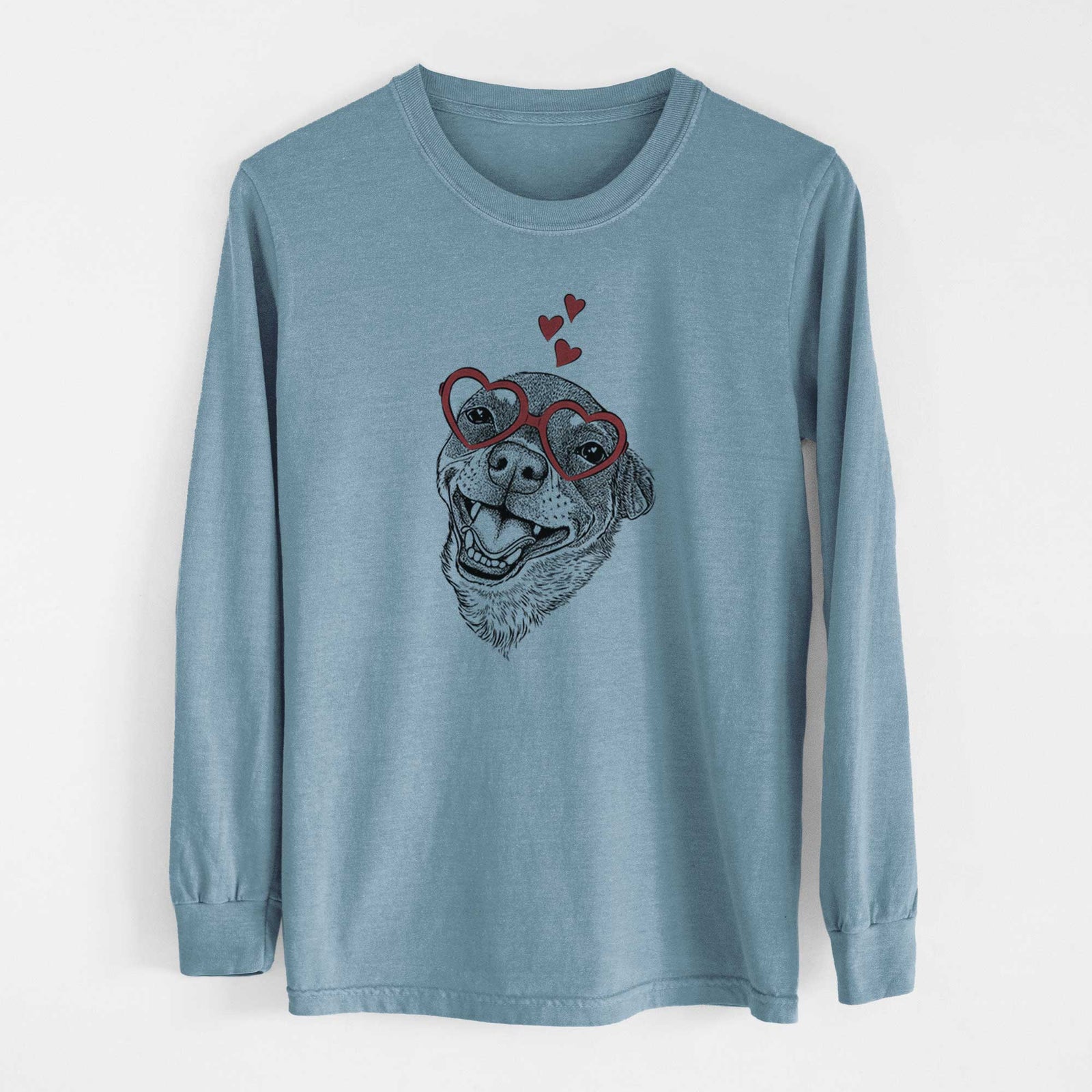 Valentine Boss the Chihuahua - Heavyweight 100% Cotton Long Sleeve
