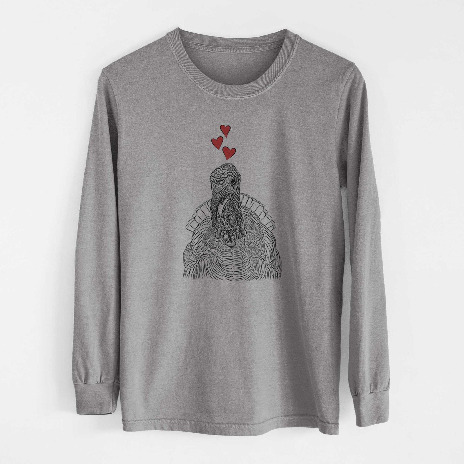 Valentine Brady the Turkey - Heavyweight 100% Cotton Long Sleeve