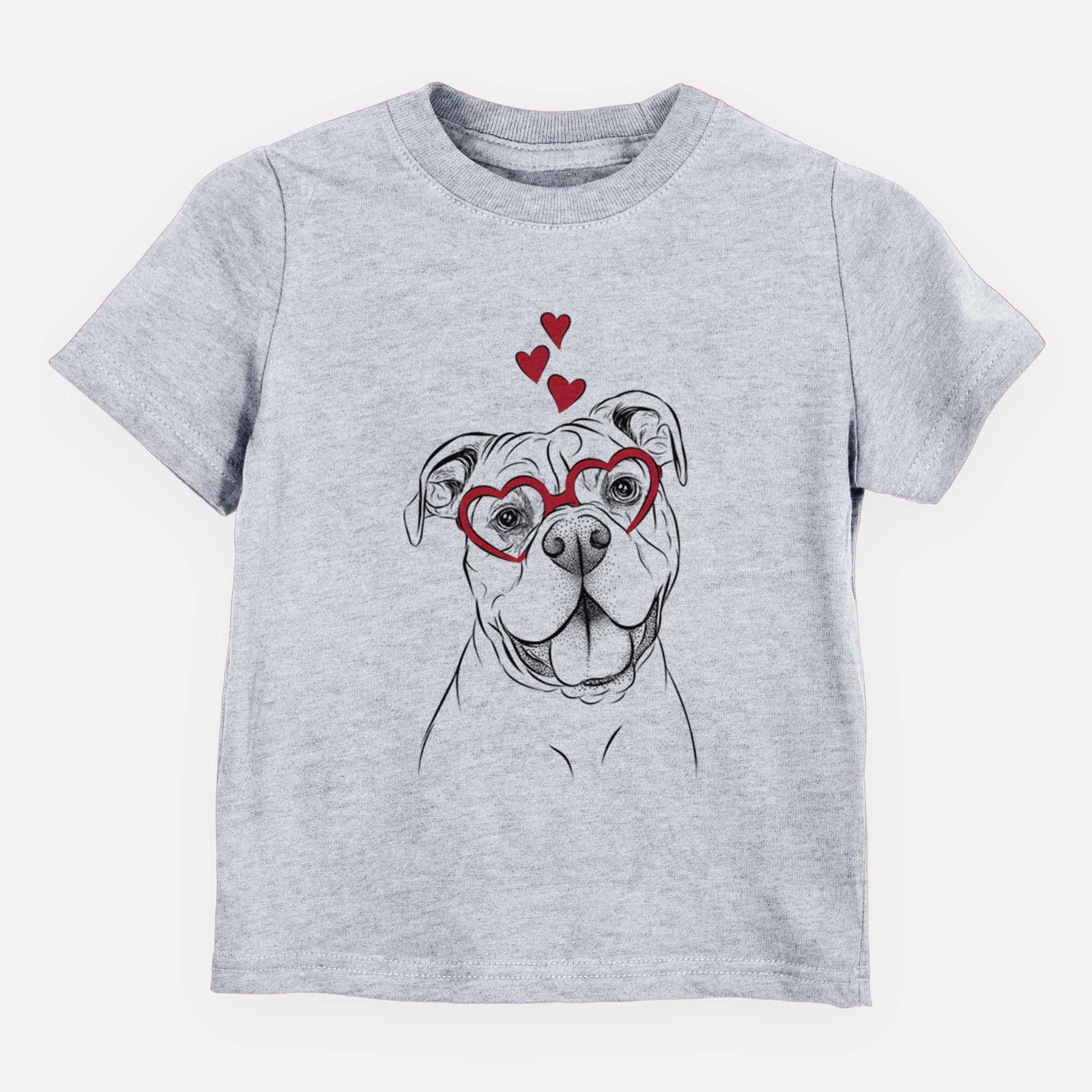 Valentine Bravo the Bulldog Mix - Kids/Youth/Toddler Shirt
