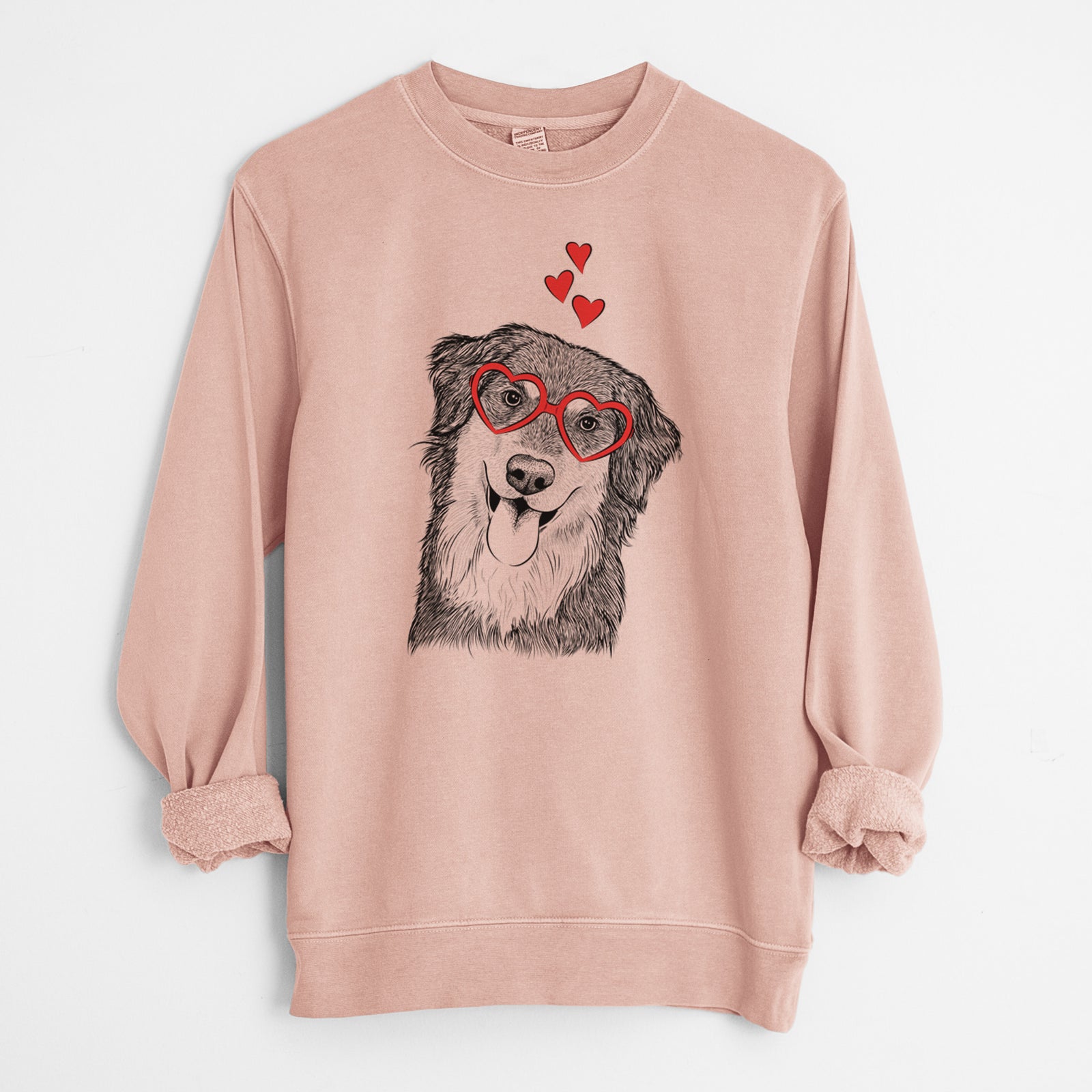 Valentine Brodie the Golden Aussie - Unisex Pigment Dyed Crew Sweatshirt