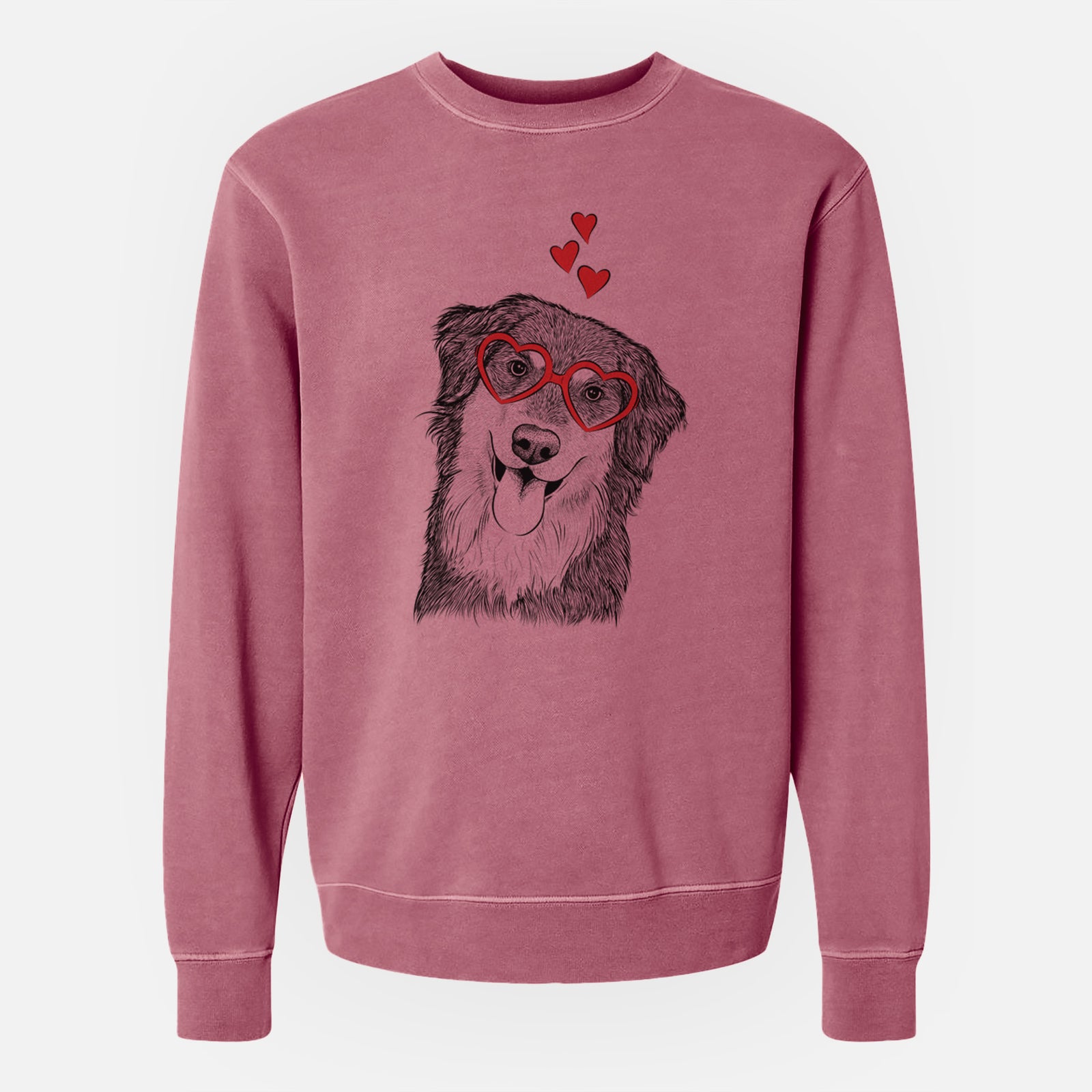 Valentine Brodie the Golden Aussie - Unisex Pigment Dyed Crew Sweatshirt