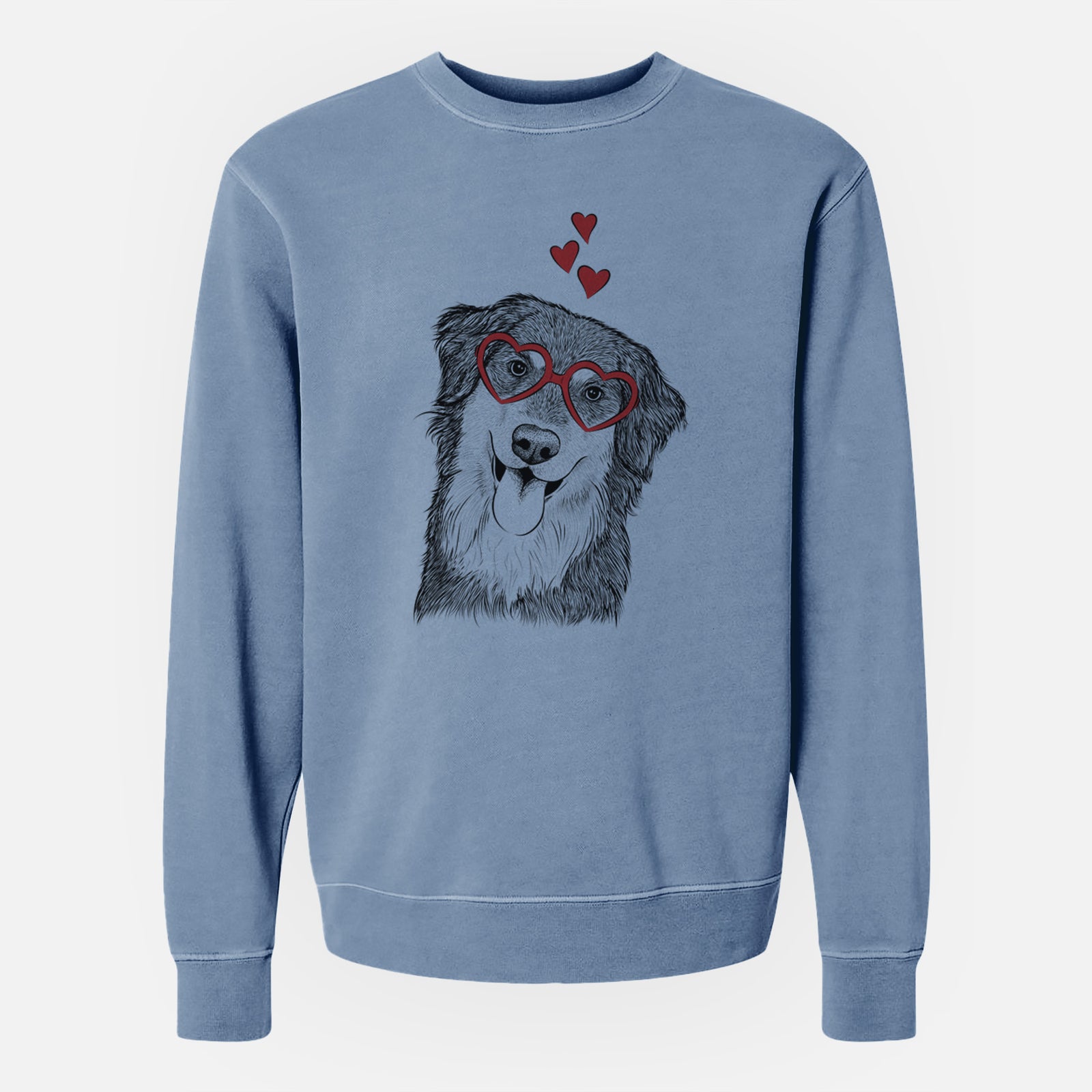 Valentine Brodie the Golden Aussie - Unisex Pigment Dyed Crew Sweatshirt