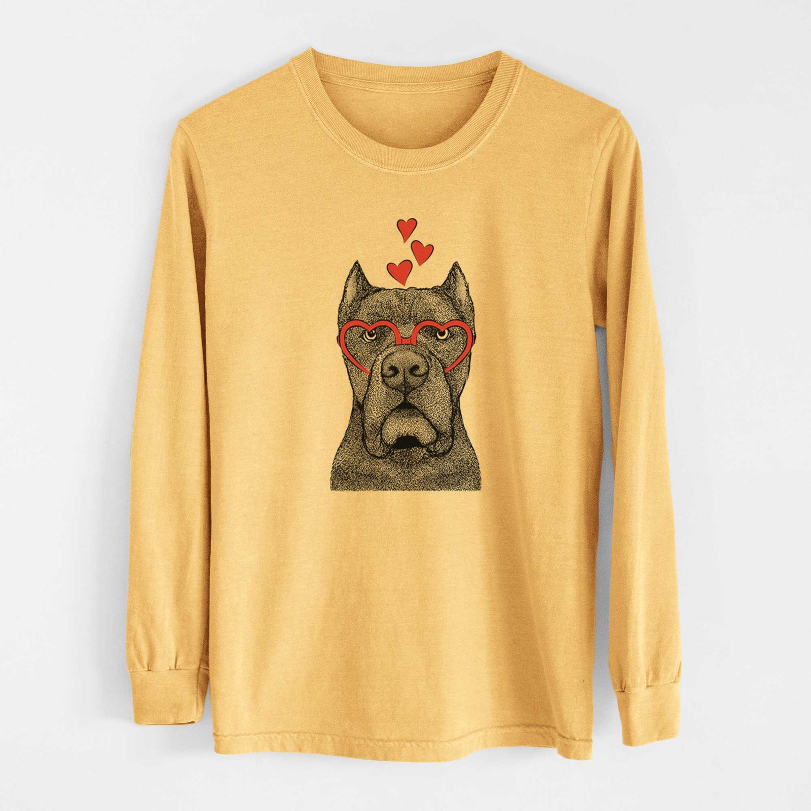 Valentine Bruno the Cane Corso - Heavyweight 100% Cotton Long Sleeve