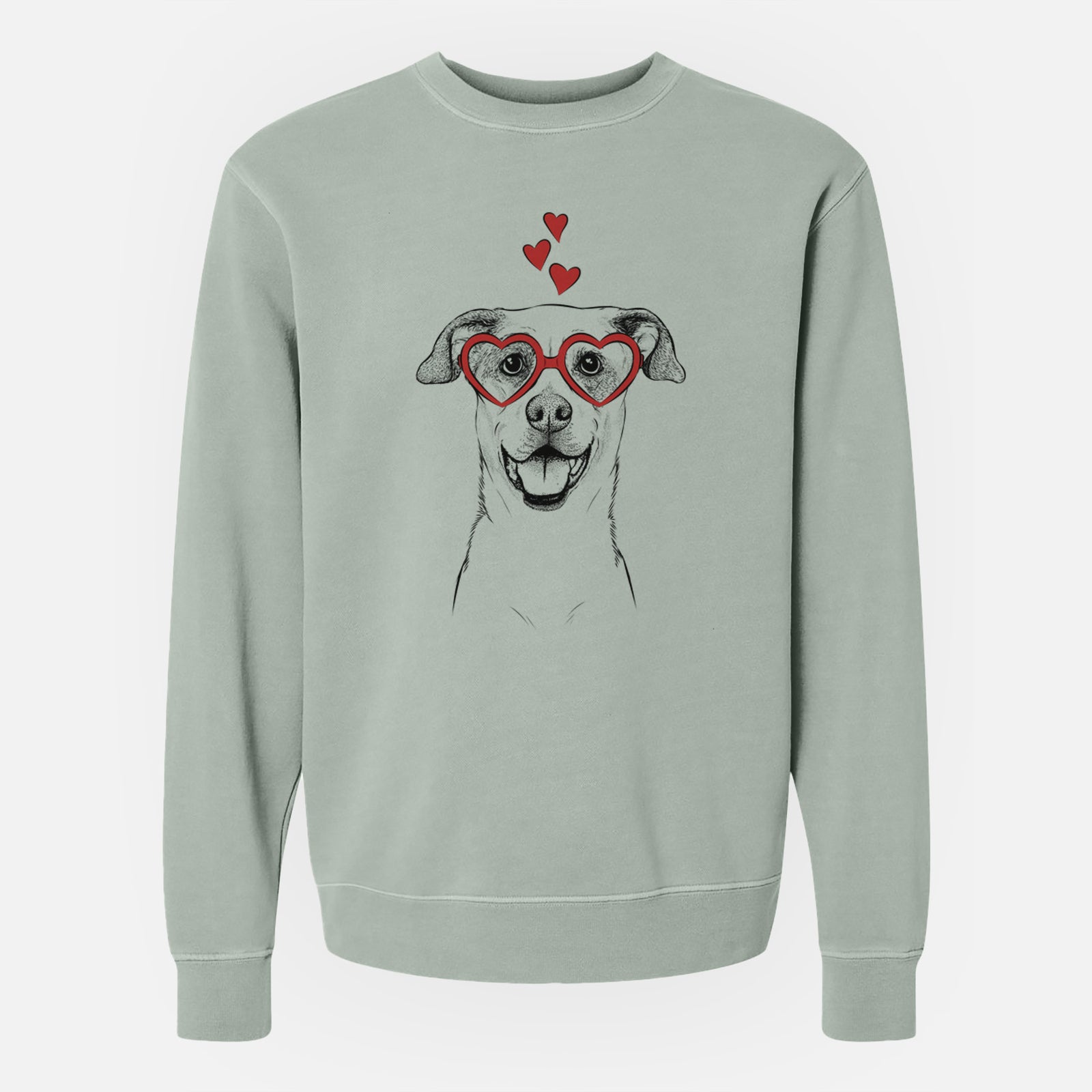 Valentine Buffy the Mixed Breed - Unisex Pigment Dyed Crew Sweatshirt