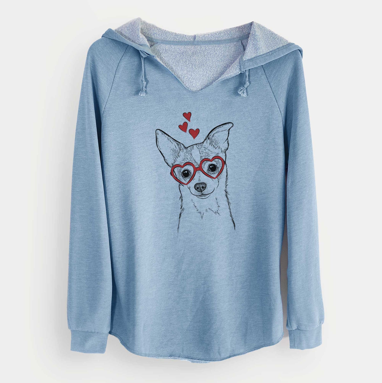 Valentine Buggy the Chihuahua - Cali Wave Hooded Sweatshirt