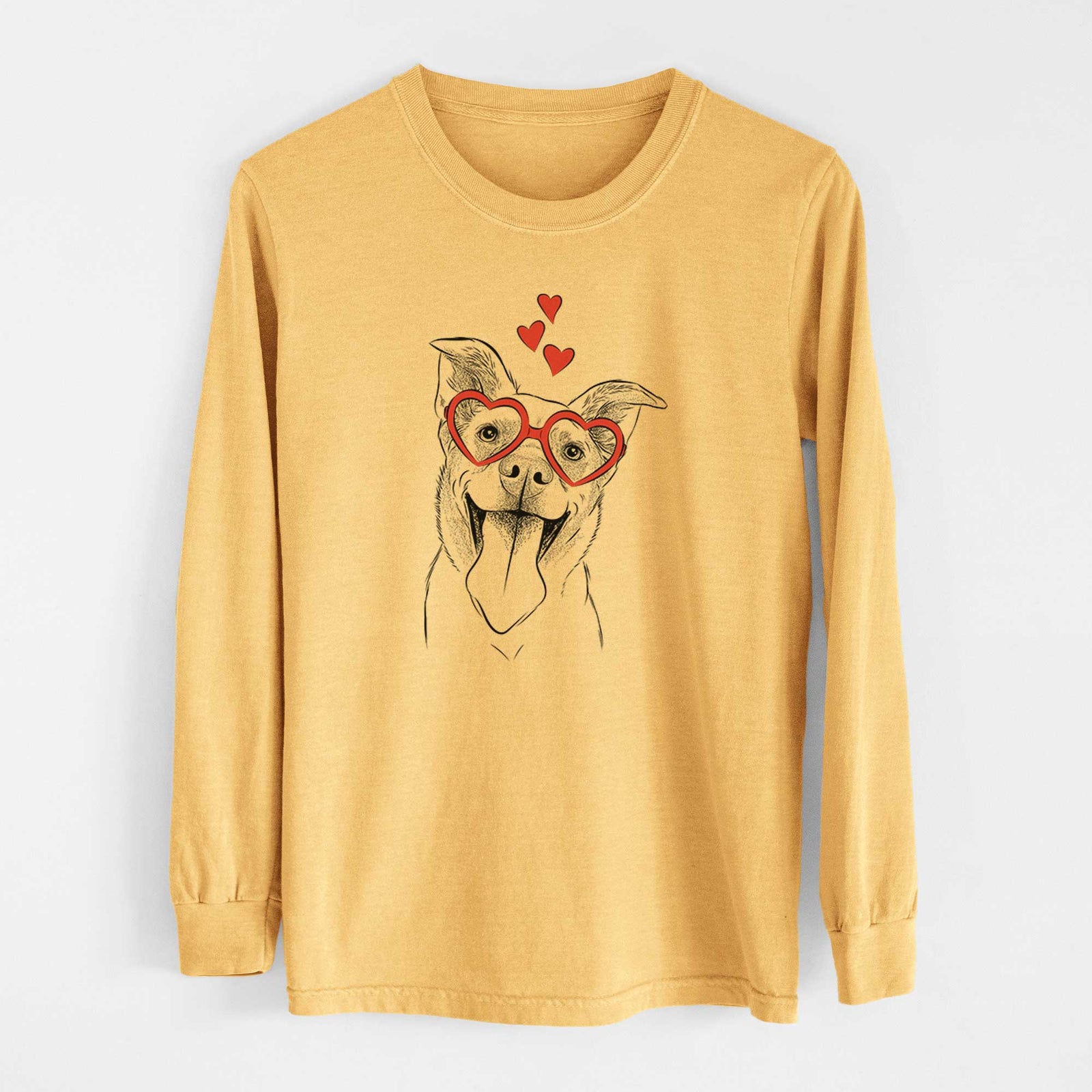 Valentine Candy the Mixed Breed - Heavyweight 100% Cotton Long Sleeve