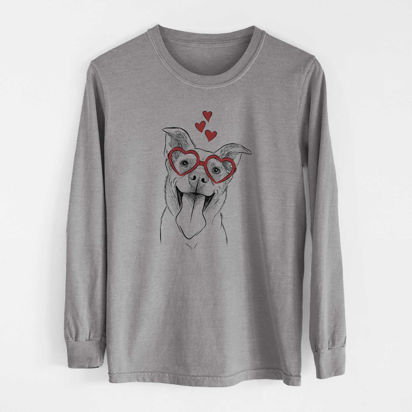 Valentine Candy the Mixed Breed - Heavyweight 100% Cotton Long Sleeve