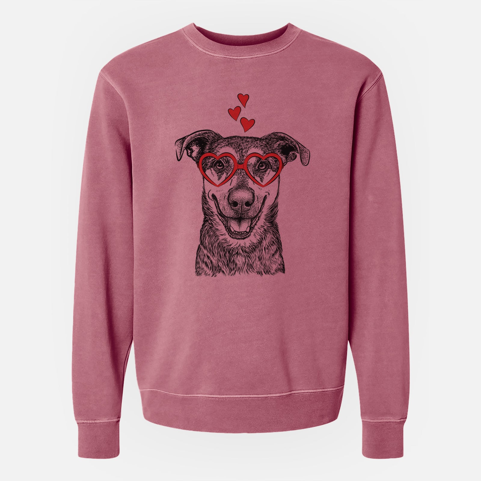 Valentine Case the Mixed Breed - Unisex Pigment Dyed Crew Sweatshirt