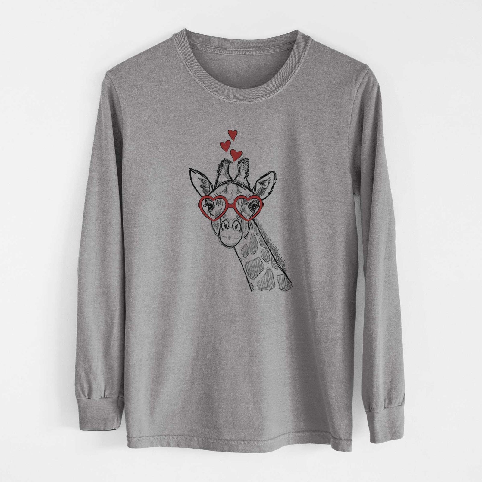 Valentine Cedrick the Giraffe - Heavyweight 100% Cotton Long Sleeve