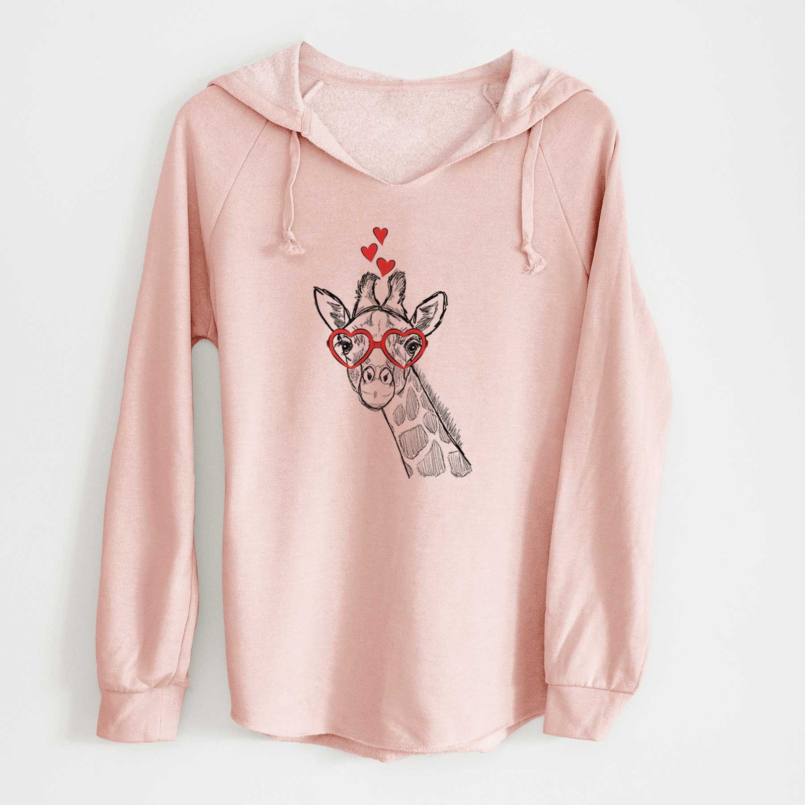 Valentine Cedrick the Giraffe - Cali Wave Hooded Sweatshirt
