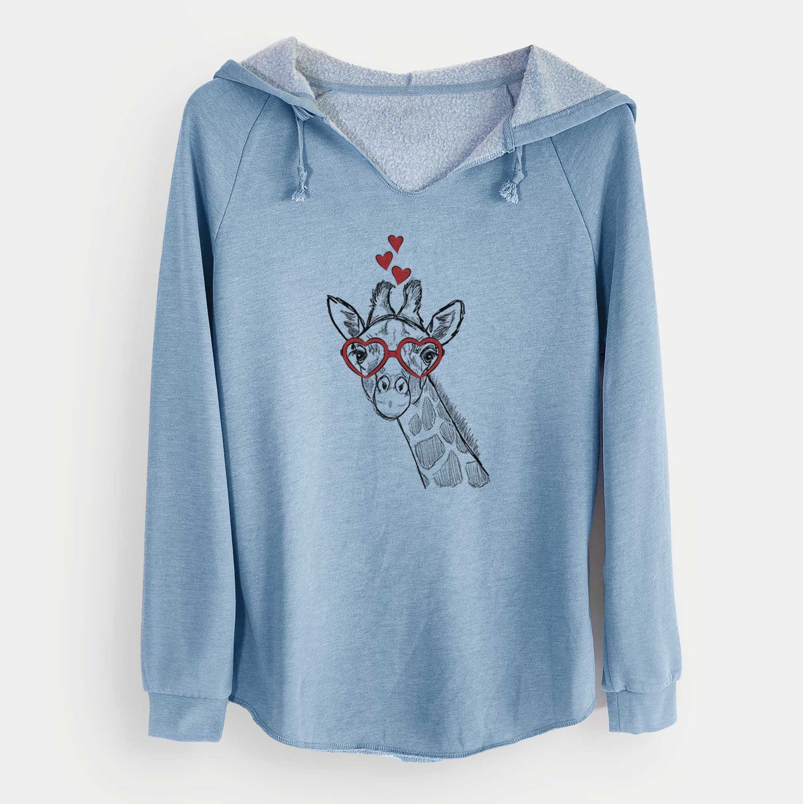 Valentine Cedrick the Giraffe - Cali Wave Hooded Sweatshirt