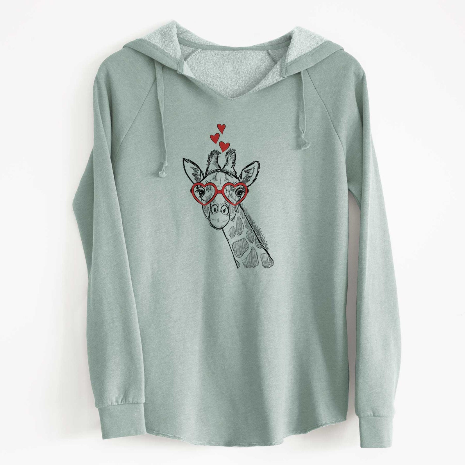 Valentine Cedrick the Giraffe - Cali Wave Hooded Sweatshirt