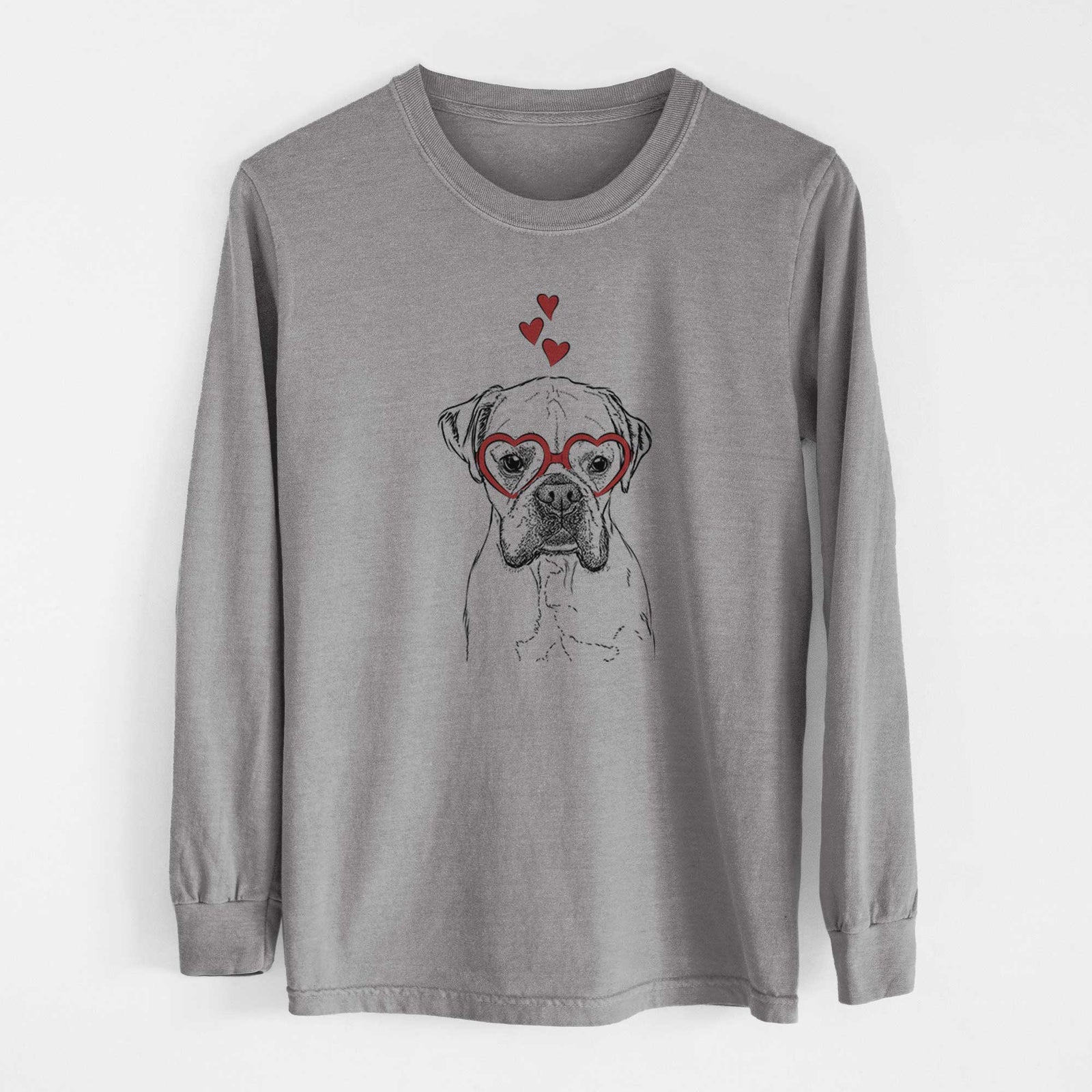 Valentine Champion Bentley the Boxer - Heavyweight 100% Cotton Long Sleeve