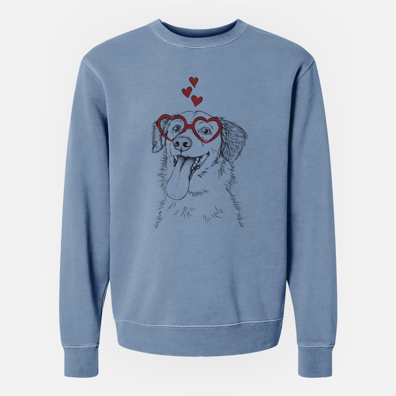 Valentine Charles Xavier the Mixed Breed - Unisex Pigment Dyed Crew Sweatshirt