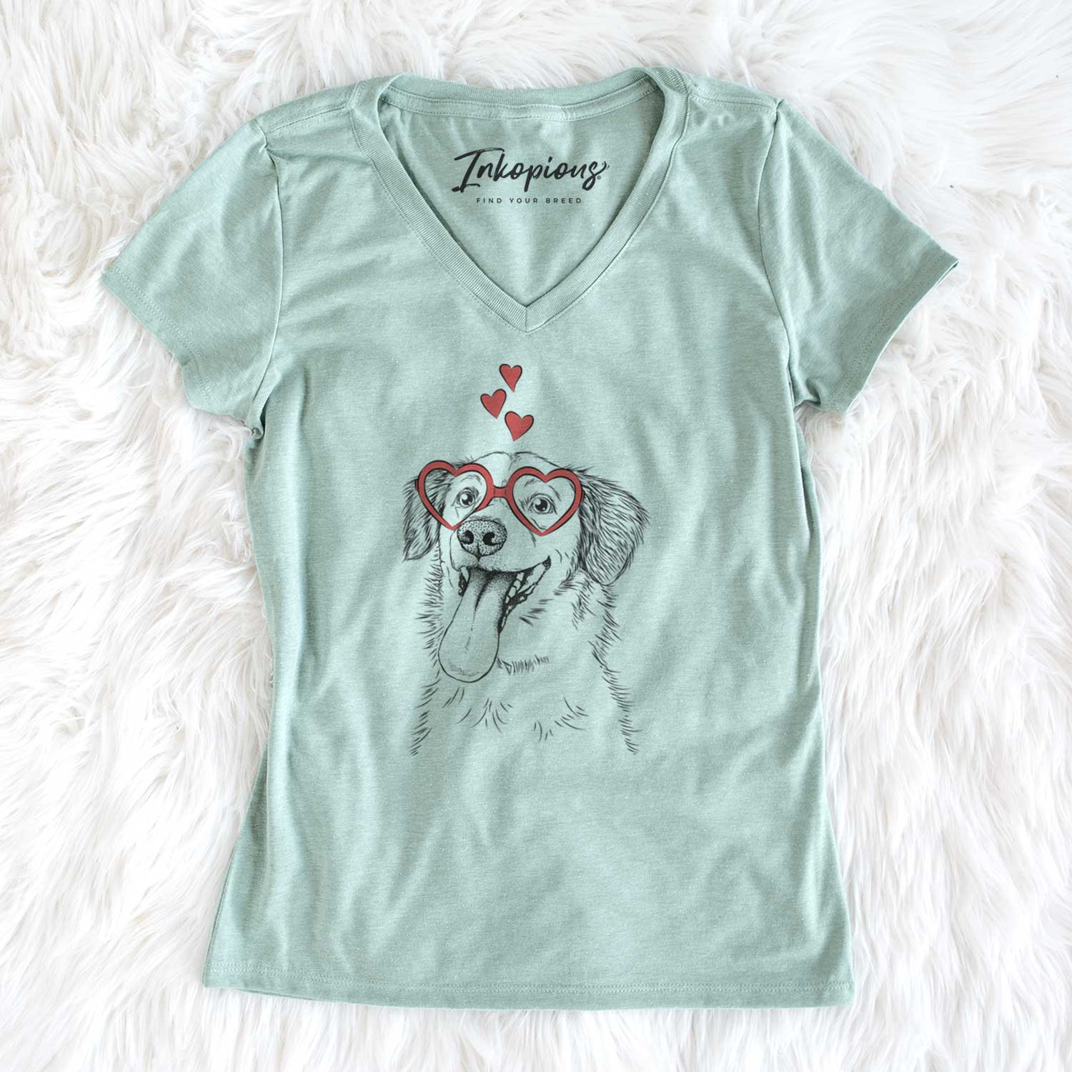 Valentine Charles Xavier the Mixed Breed - Women's V-neck Shirt